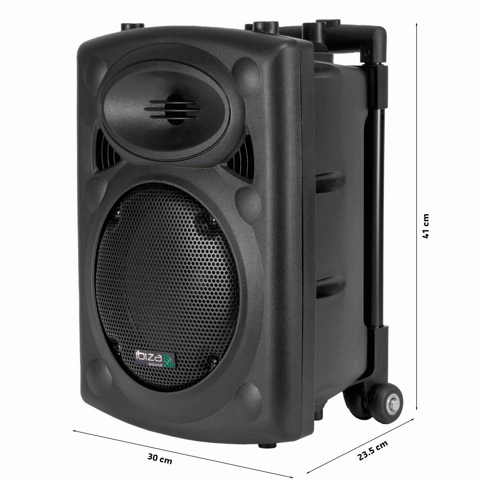 Ibiza Sound PORT8VHF-BT Sistema de sonido portátil 20 cm Bluetooth 200 W Negro