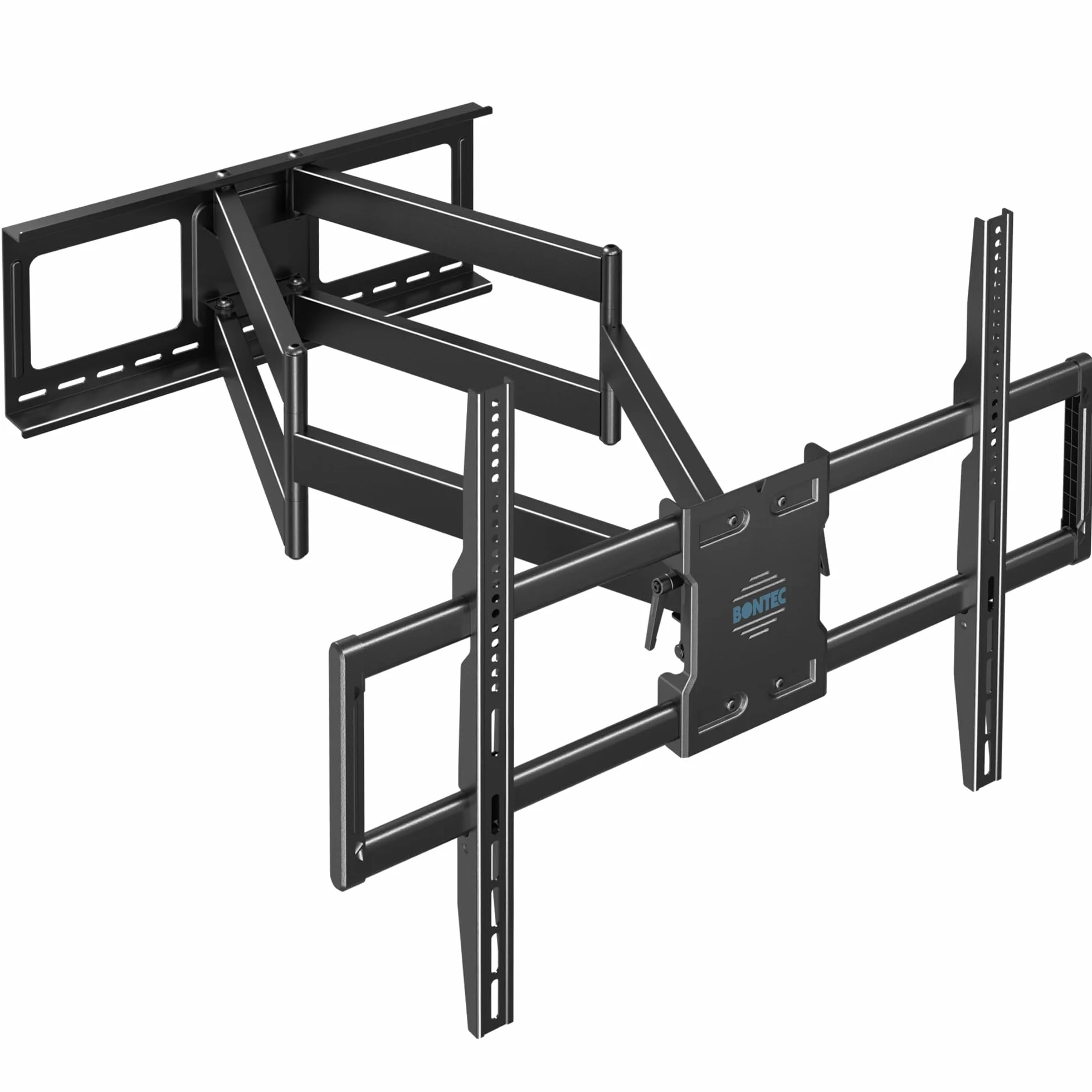 BONTEC Soporte TV Pared de 60-110 Pulgadas, Soporte Television Pared Giratorio e Inclinable, Extensión de 1016 mm, VESA 800x600 mm, Carga 125 kg, para Televisores Planos, Curvos y Pantallas Grandes