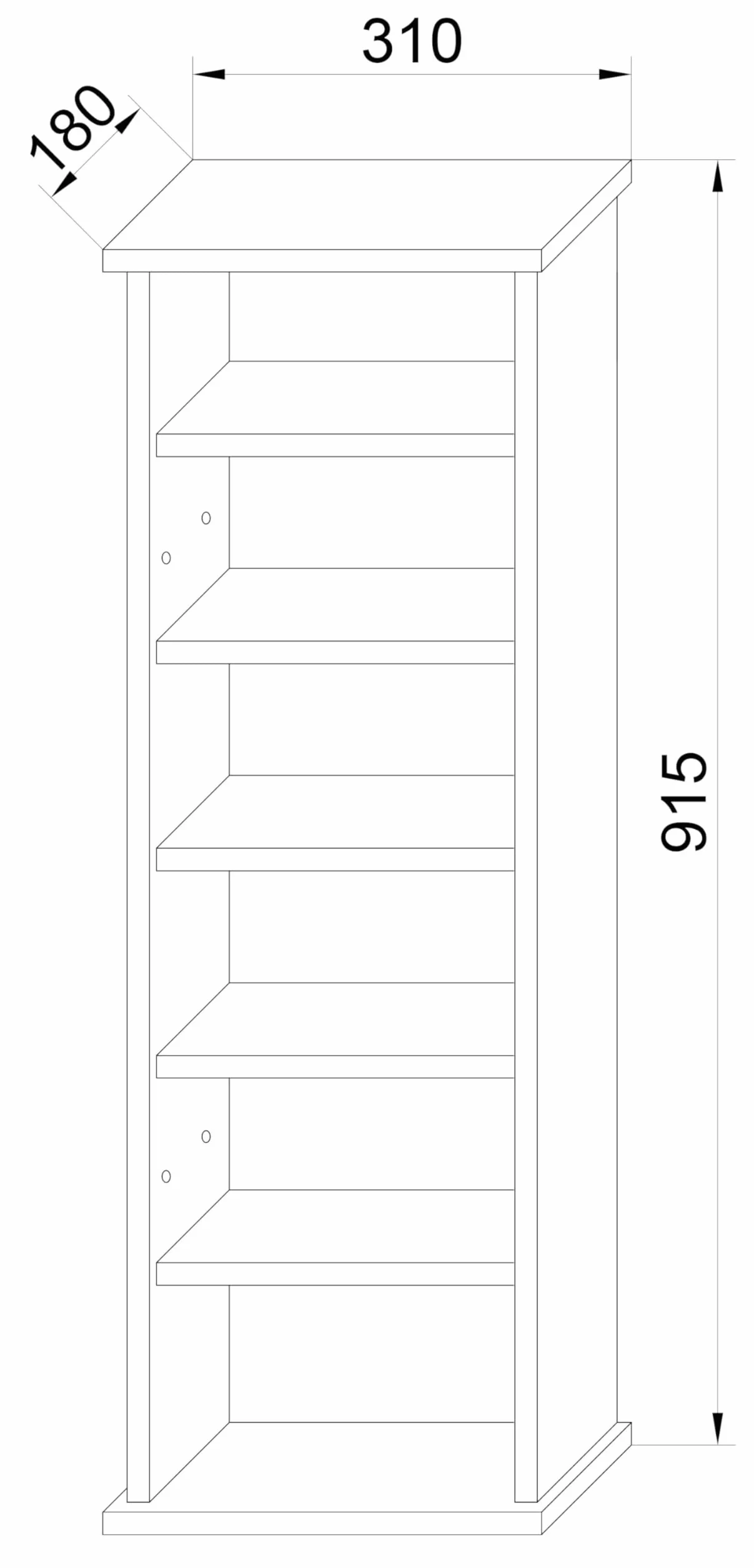 VCM Estantería de Madera para CD DVD Estantería Armario Puerta de Cristal Tilano M Estantería de Madera para CD DVD Estantería Armario Puerta de Cristal Tilano M