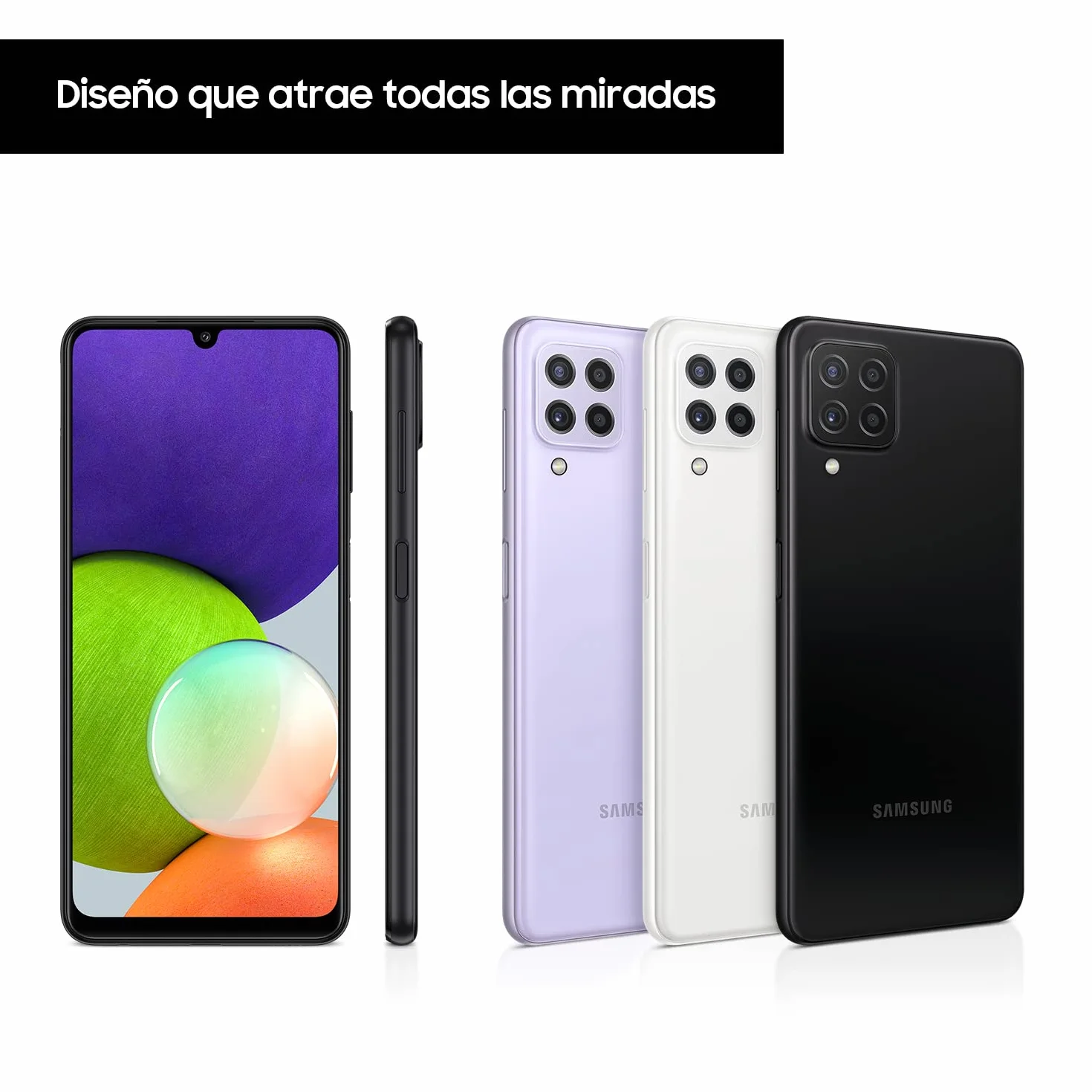 Samsun Galaxy A22 5G Teléfonos móviles 128GB 6.6 Zoll (16.8cm) Dual-SIM Android 11 Gris (Reacondicionado)