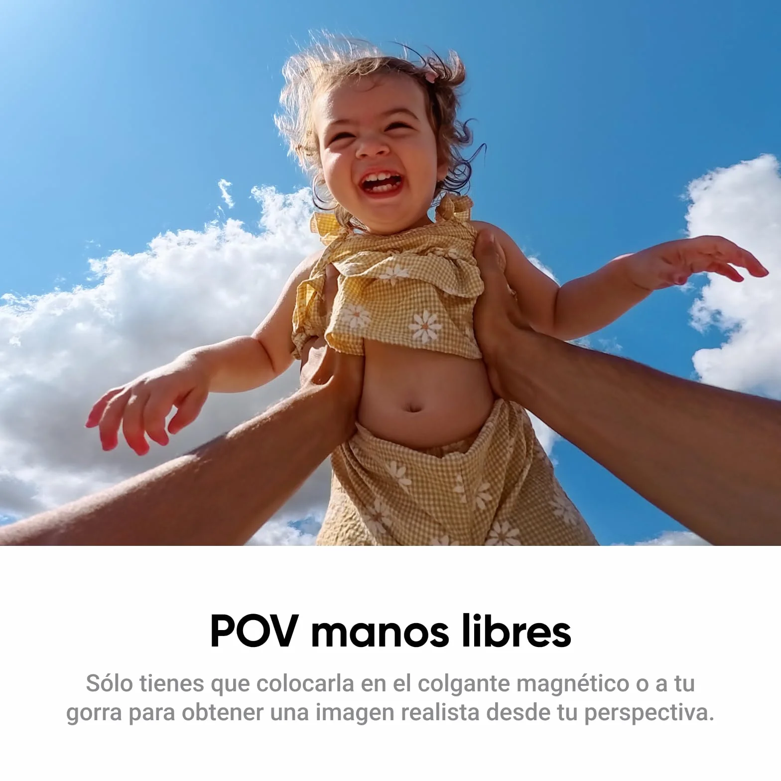 Insta360 GO Ultra Negro- Pequeña cámara vlog 4K, Manos Libres, cámara POV, Sensor de 1/1,28", Peso de 53 g, 156° FOV, batería 200 min, cámara de acción magnética y portátil para Deportes