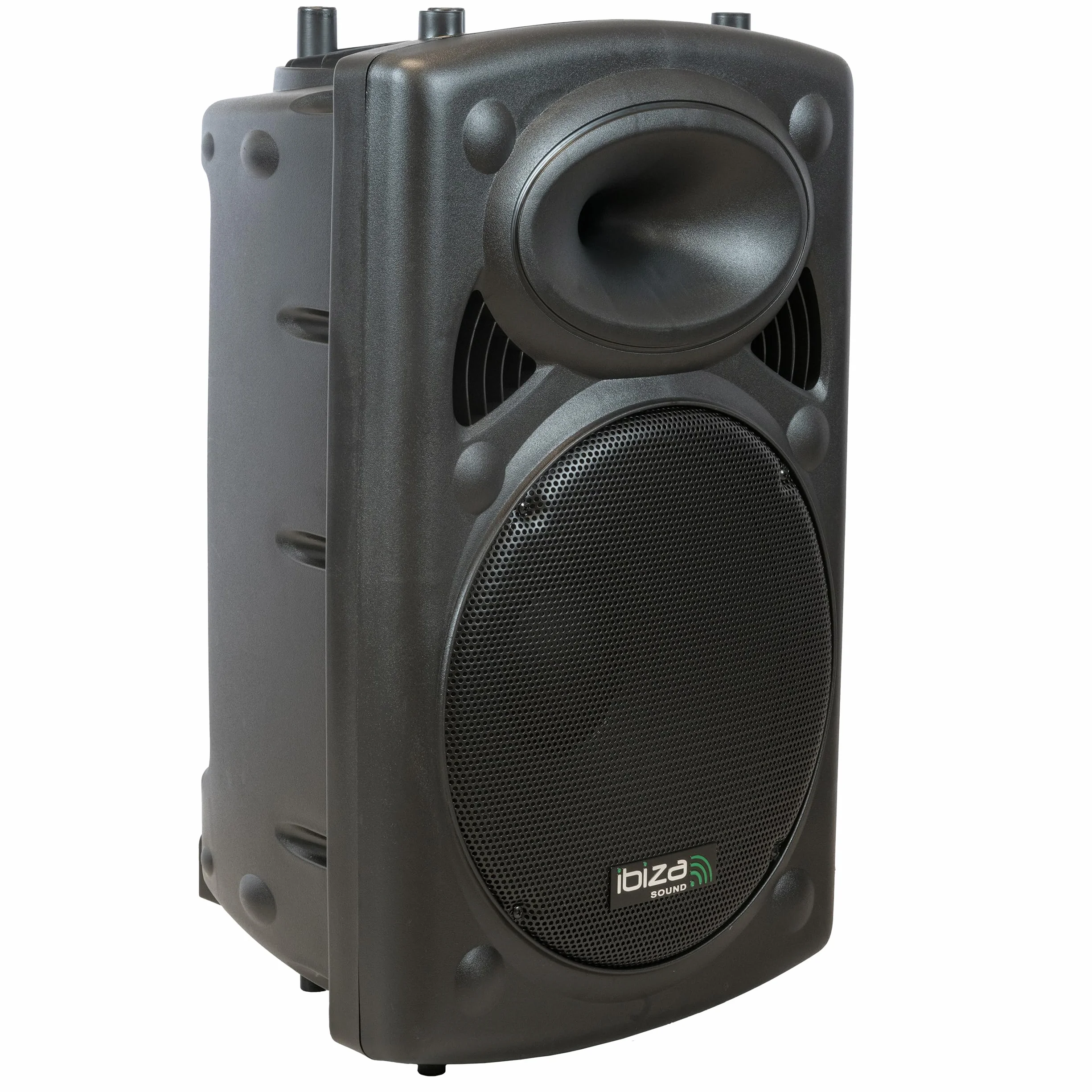 Ibiza - SLK15A-TWS- Altavoz Activo Plug & Play de 38 cm/15», 800 W con Amplificador Integrado - Bluetooth, USB, SD y AUX - Función TWS - Negro