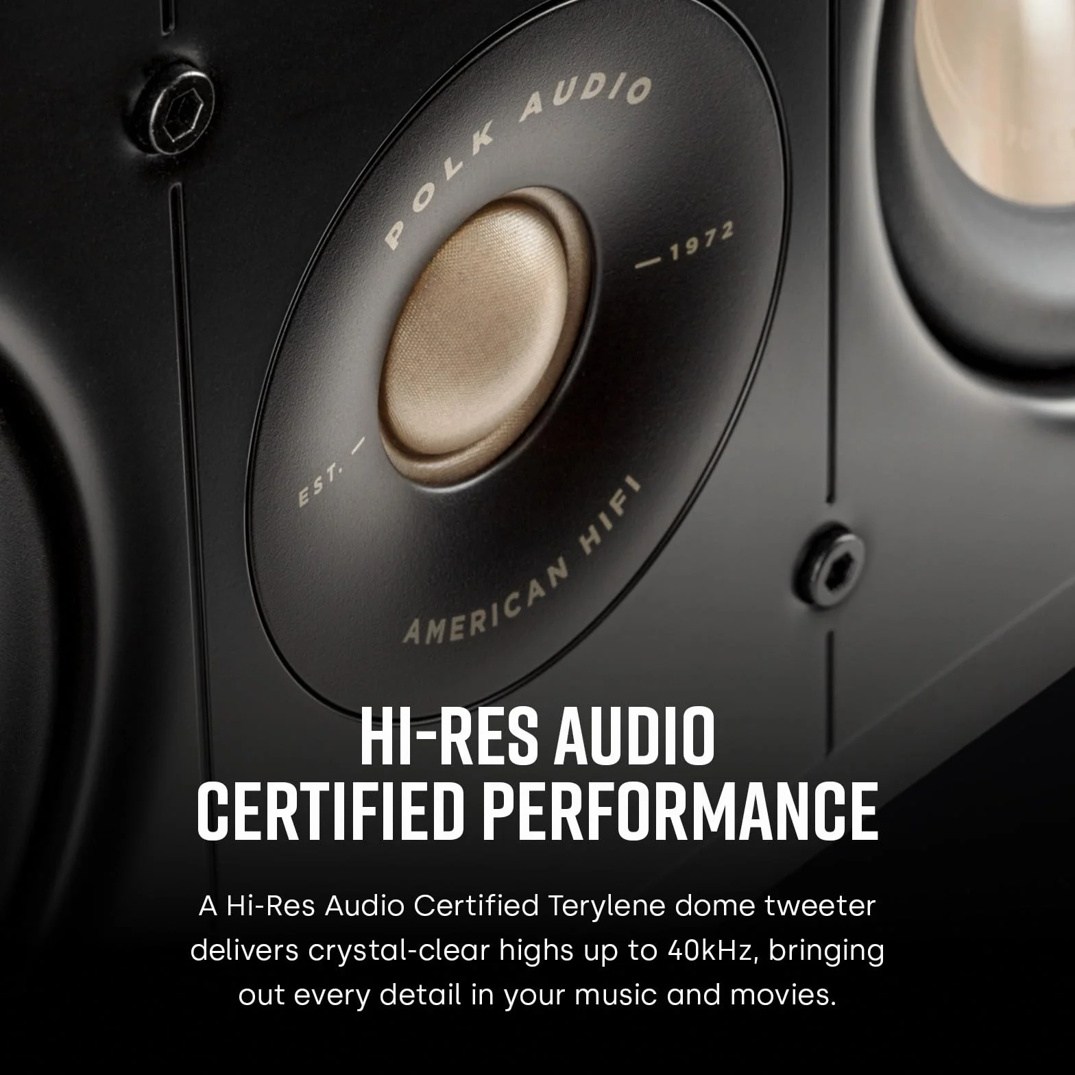 Polk Signature Elite ES30 Altavoz Central Hi-Fi Negro