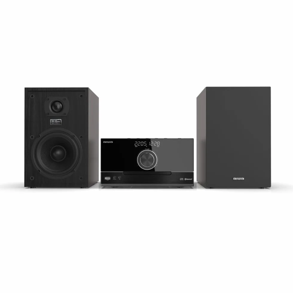 Microcadena AIWA MSBTU-600 Bluetooth, CD, USB, AUX IN, Potencia de Salida de 2 X 50 W RMS. Color: Negro