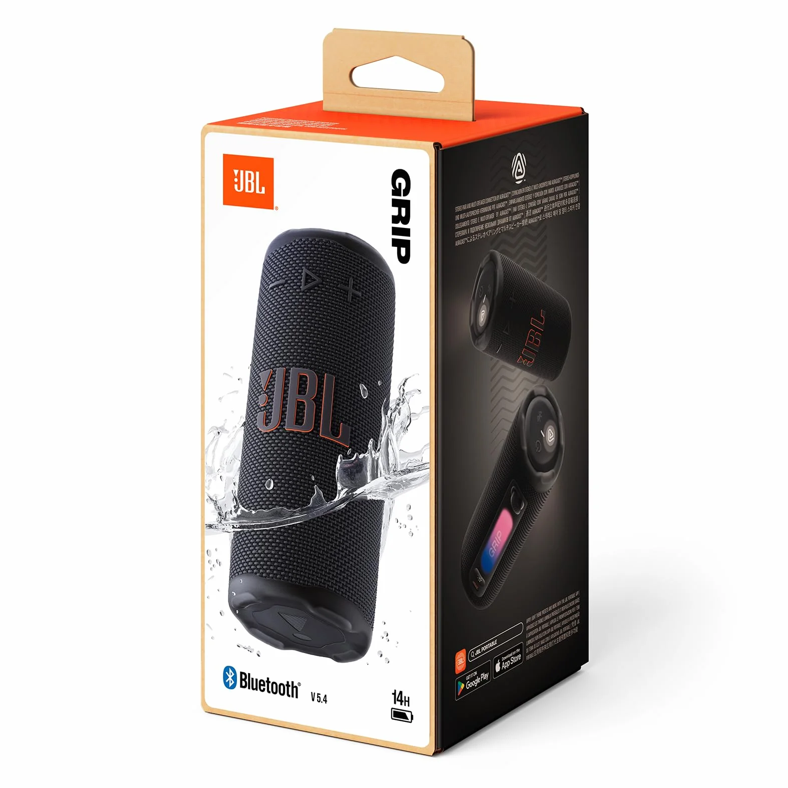 JBL Grip Altavoz Bluetooth Compacto Sonido JBL Pro IP68 14h Negro