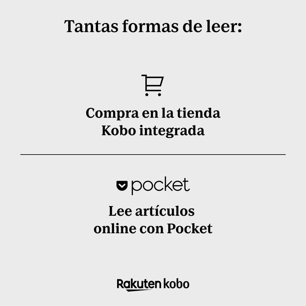 Kobo Clara BW eReader 6 cala Pantalla táctil antirreflejos ComfortLight Pro Modo Oscuro Audiolibros Resistente al Agua 16 GB Negro