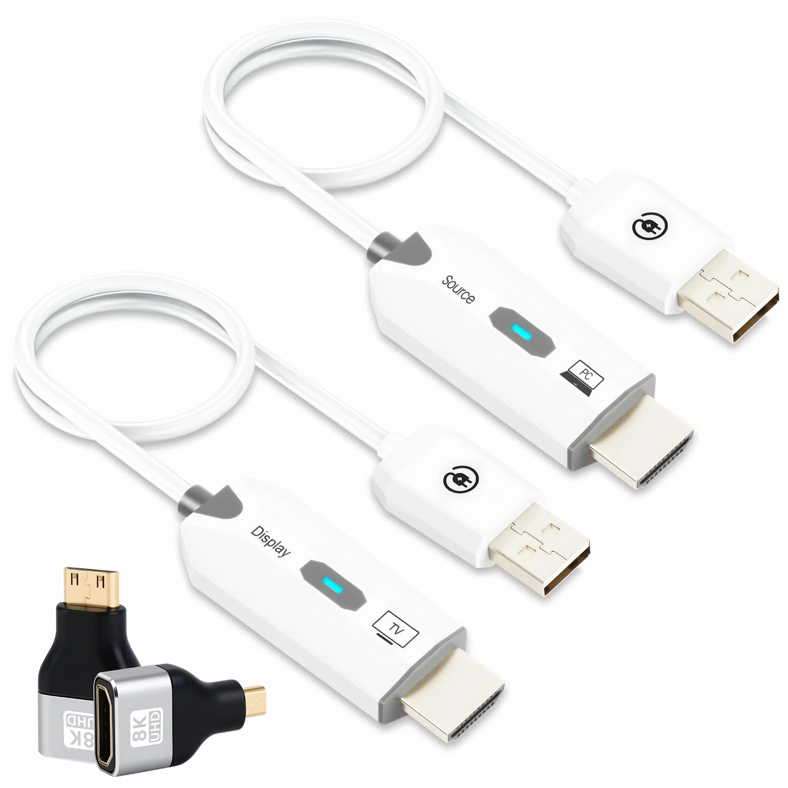 AXFEE Transmisor y Receptor HDMI Inalámbrico 1080P 60Hz 50m Baja Latencia Plug & Play
