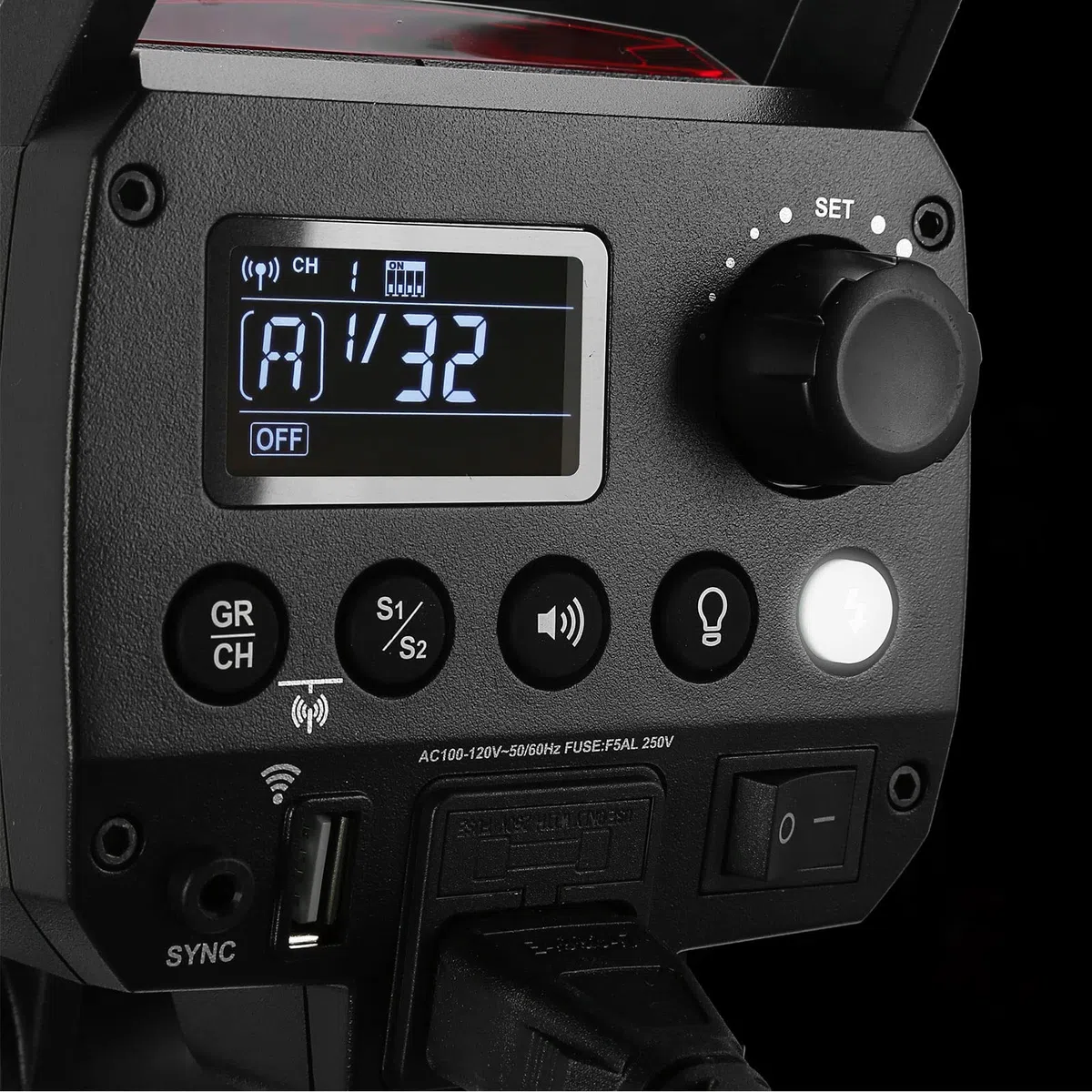 Godox MS300-V Flash de Estudio Compact, 300Ws 2.4G Wireless X System, LED Modelado Lámpara, Bowens Montura Monolight para Estudio Fotografía, Retrato