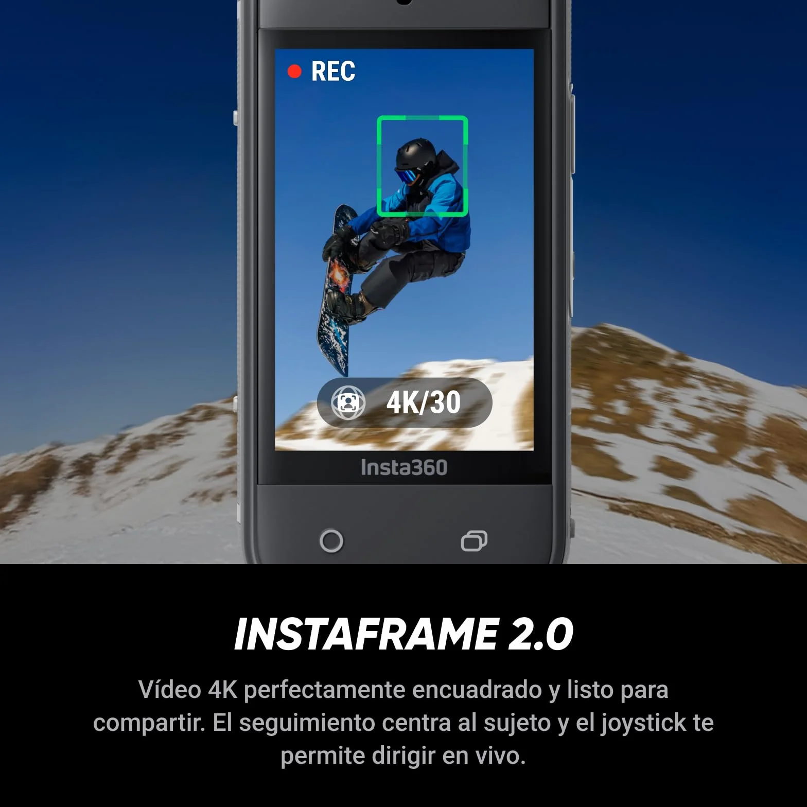 Insta360 X5 Cámara 8K 360° resistente al agua, estabilización, batería 3h, triple chip IA