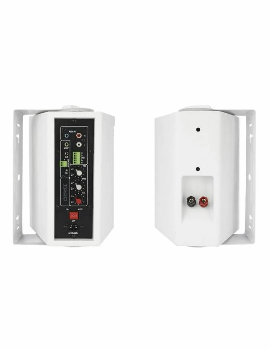 Tooq Altavoces TQOWS-01W AUTOAMPLIFICADOS DE Pared 2X30W Jack-3.5MM Blanco