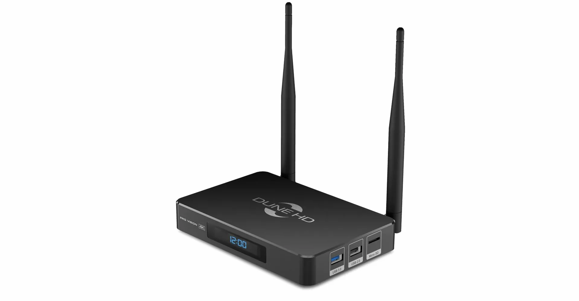 Dune HD Pro Vision 4K, Reproductor Multimedia, Android Box, Dolb Visio, Atmo, S905X4-J, HD-Audio, HDMI, 2.1, BT 5, WiFi, 1Gbit, USB 3.0, 4GB / 64GB, Optical S/PDIF, 4Kp60, 1080p, AV1