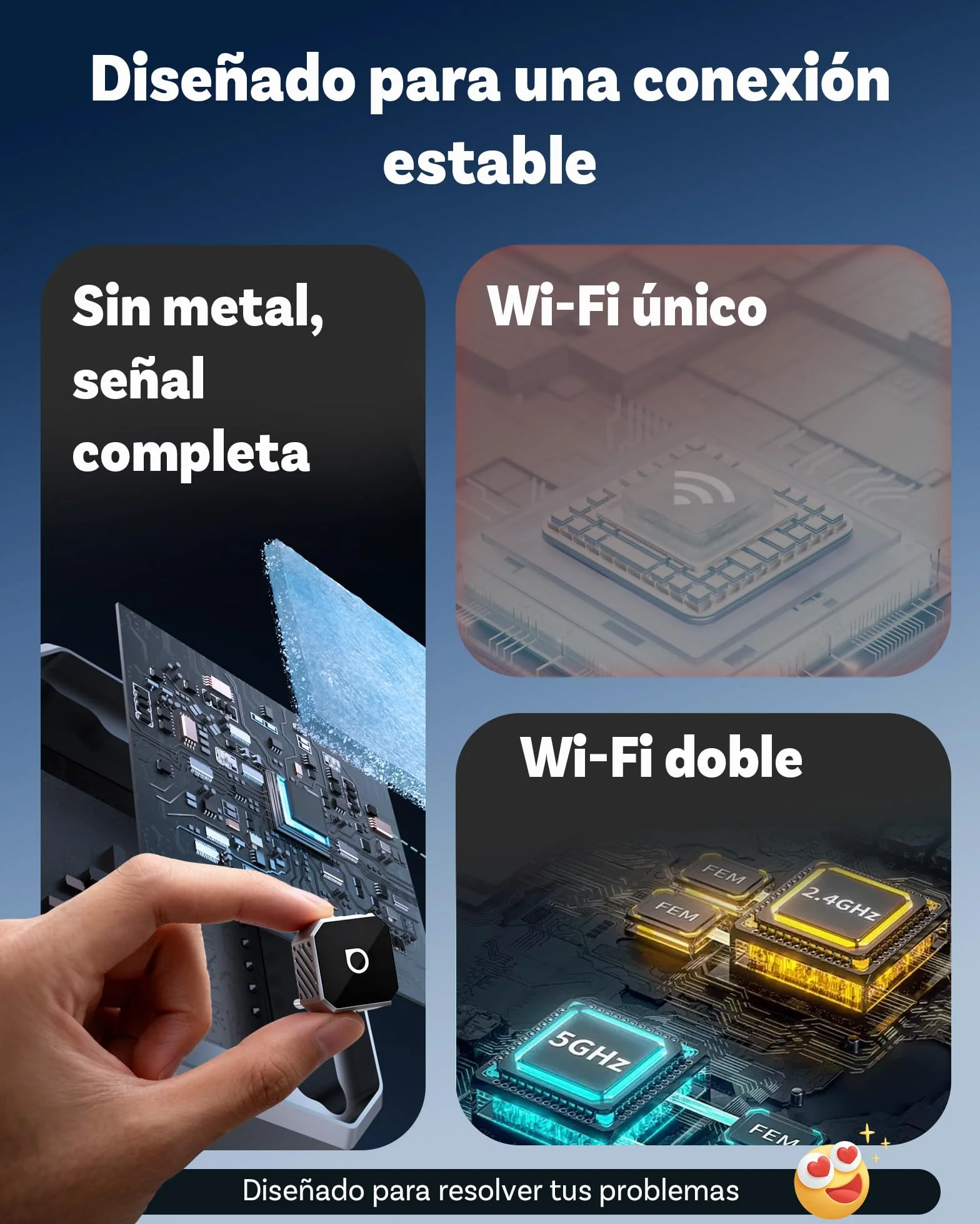 Ottocast Mini Cube 3.0 Adaptador CarPlay Inalámbrico – Dongle USB-C Ultra Mini, Reconexión Automática 5–8 s, Memoria para Dos Teléfonos, Convierte CarPlay y Android Auto por Cable a Inalámbrico
