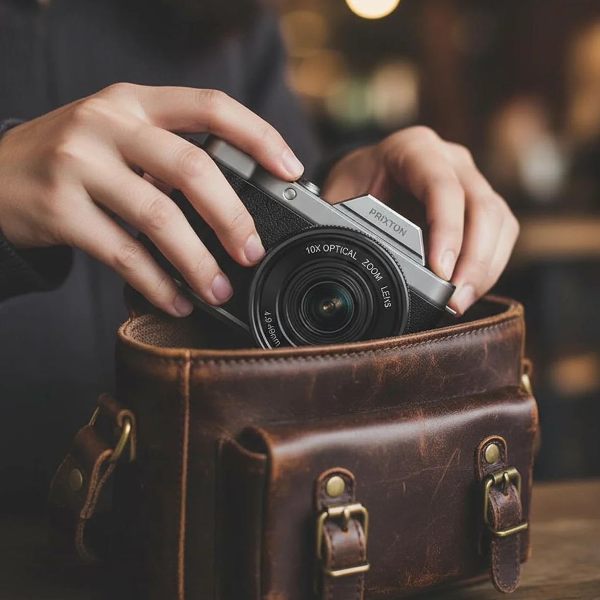 PRIXTON Cámara Digital Nomad DC950 4K 64MP WiFi Estabilización EIS Anti-Shake Zoom Óptico 10X 85 Minutos SD 256GB Reacondicionado