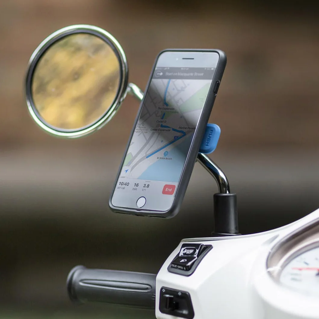 QUAD LOCK Soporte de Teléfono para Moto con Amortiguador de Vibraciones Funda mag iPhone 14
