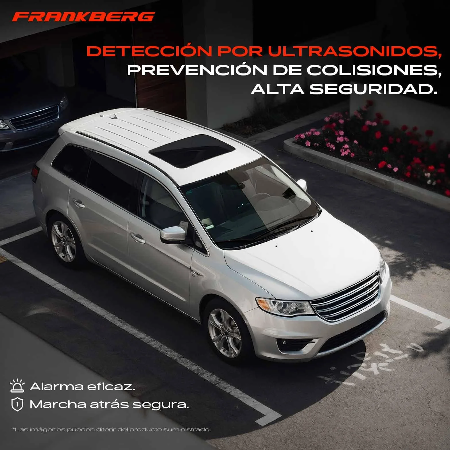 Frankberg 4x Sensor de aparcamiento PDC Compatible con Golf VI 5K1 Golf VII 5G1 BE1 BE2 BQ1 Golf VI Variante AJ5 A4 Avant 8K5 T.i.g.u.a.n 5N Replace# 4H0919275A