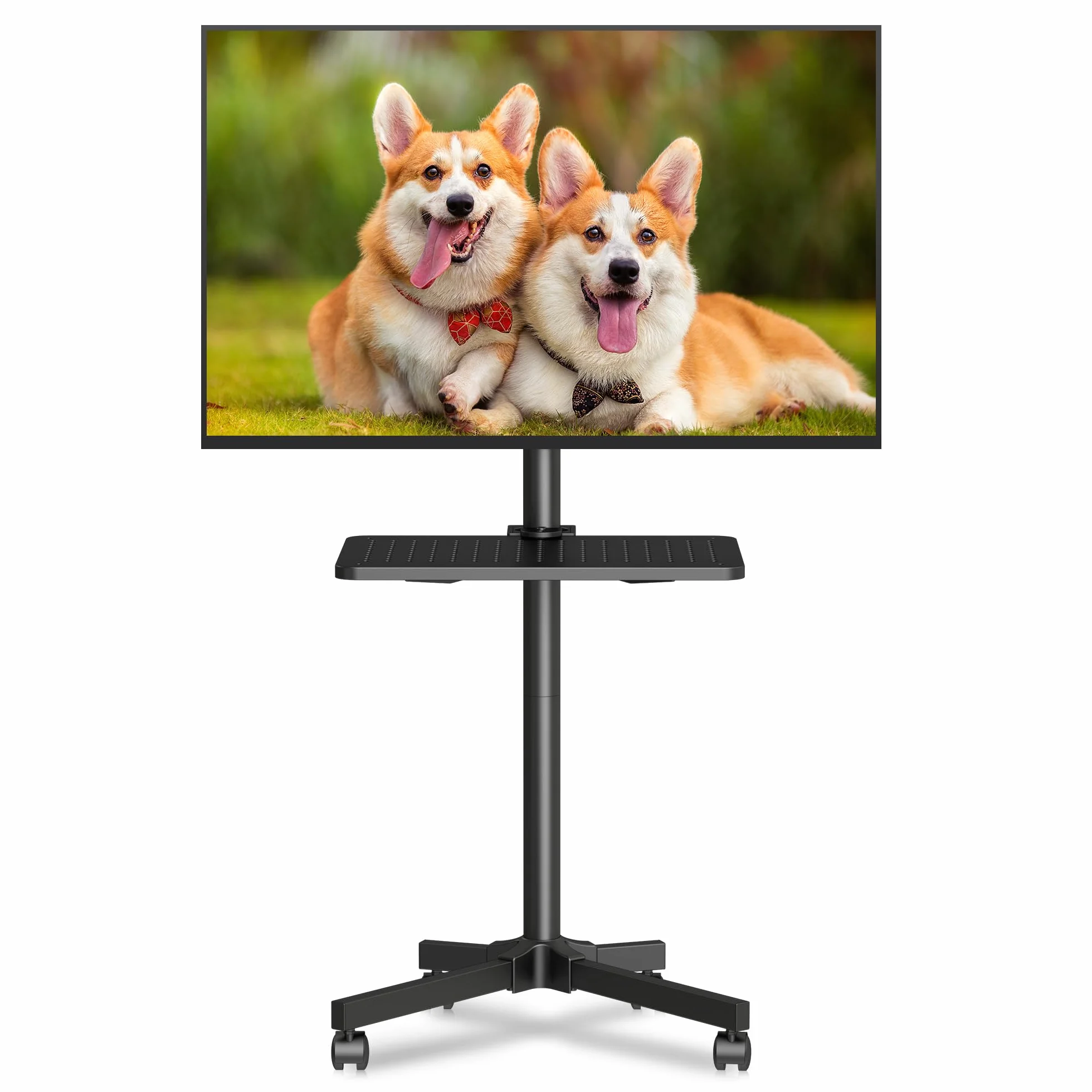 Soporte TV Ruedas para TVs Planos Curvos 21-60 Pulgadas 35 kg Altura Ajustable VESA 400x400 mm ML55A