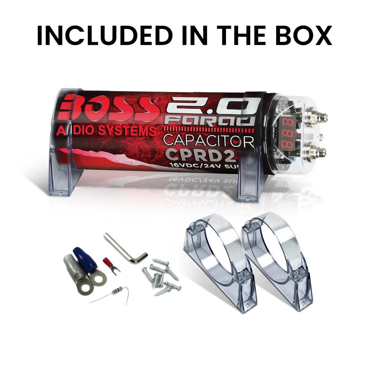 Boss Audio CPRD2 2 - Condensador Farad