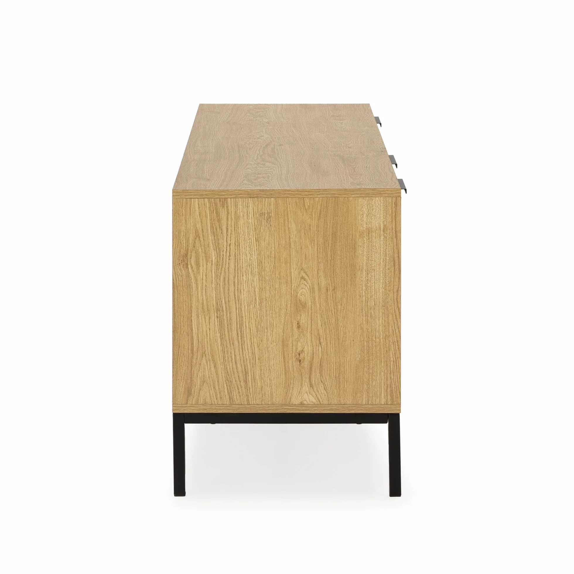 HOMN LIVING Mueble TV Mónica 3 Puertas Color Madera, 160 cm (Ancho) 40 cm (Profundo) 55 cm (Altura)