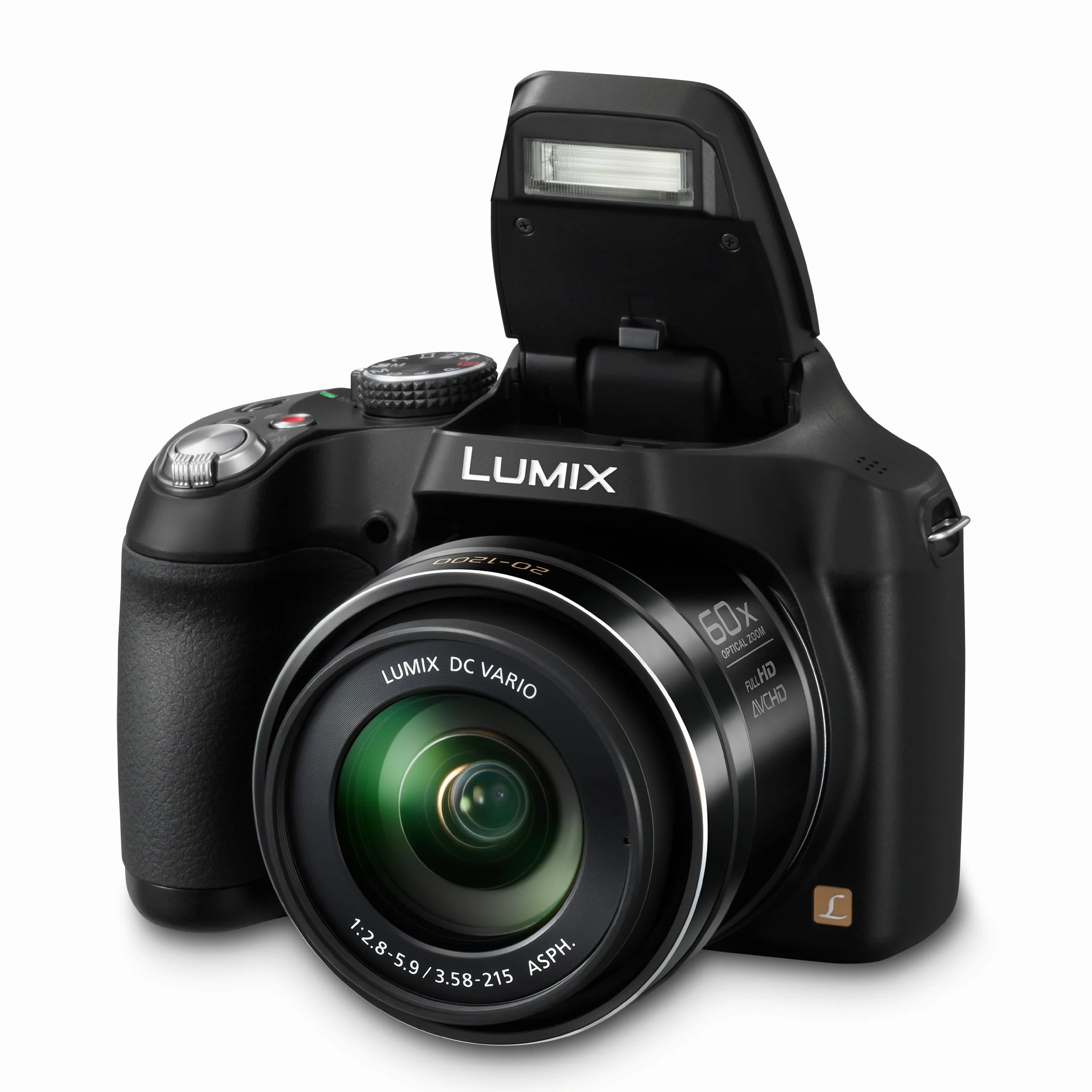 Panasonic Lumix DMC-FZ72 Cámara negra 16.1MP 60x Zoom 3.0LCD FHD 20mm