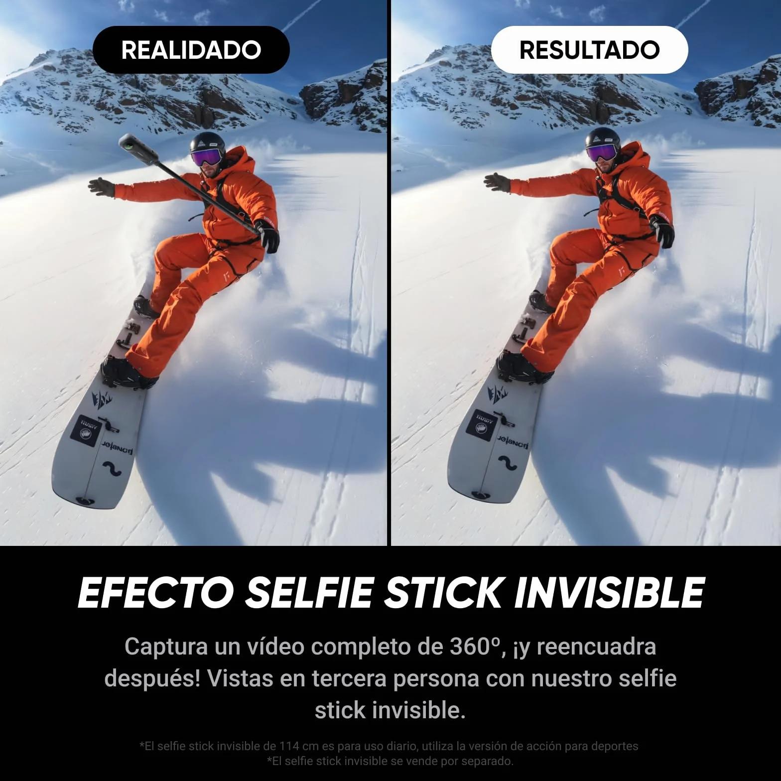 Insta360 X5 Cámara 8K 360° resistente al agua, estabilización, batería 3h, triple chip IA
