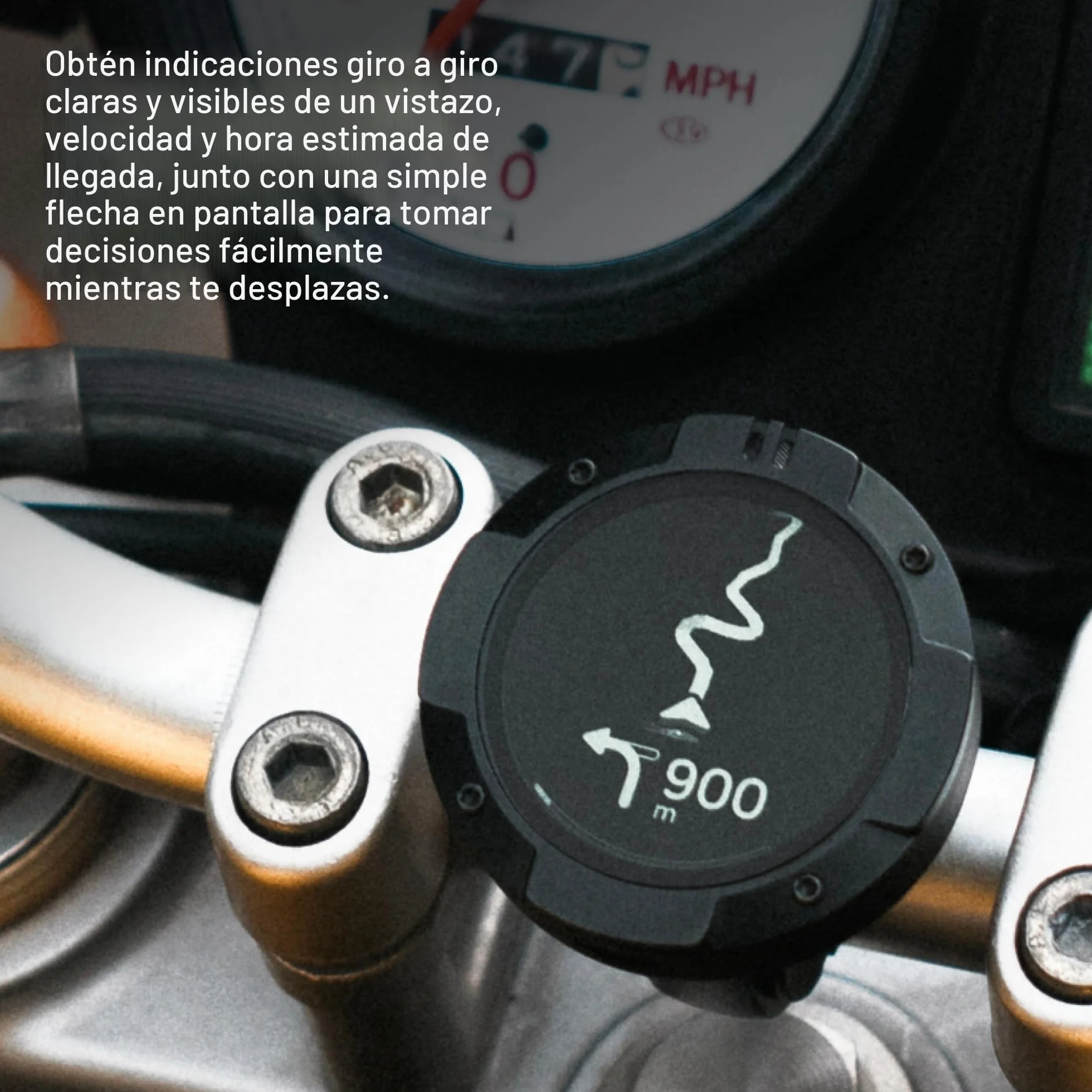 Beeline Moto II Metal - Sistema de navegación para Moto, Navegación Global, IP67, USB-C