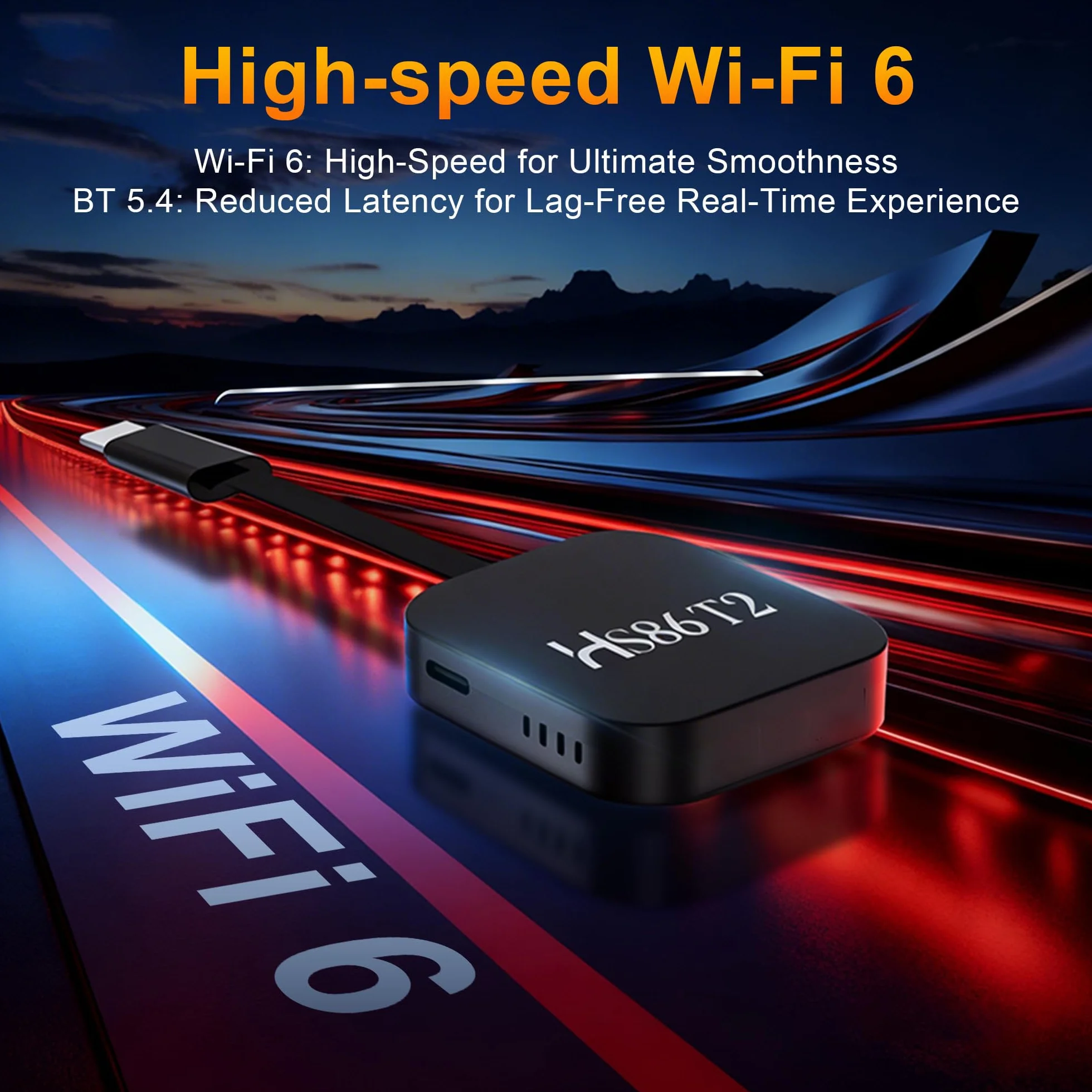 Barra de transmisión Android TV 14.0, barra de transmisión Smart TV 2 GB RAM 16 GB ROM, chip RK3518, WiFi dual 2,4 G/5,8 G, BT5.0, HDMI 2.0 y HD 4K, control remoto por voz compatible con video y audio