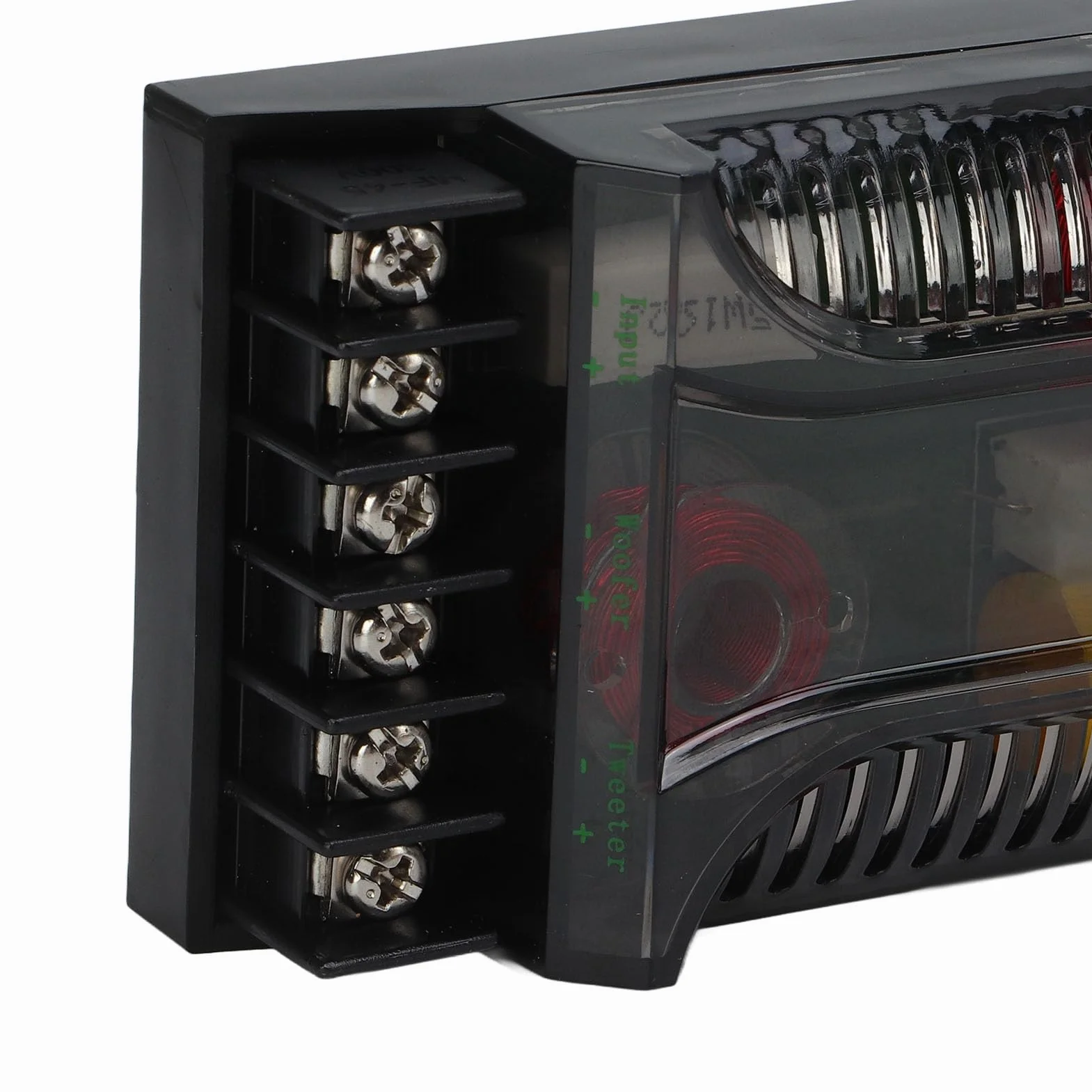 Divisor de Frecuencia para Coche, Crossover de Altavoz de 2 Vías con Protección contra Sobrecorriente y Disipación Térmica, Potencia 100W 12V para Mejorar Graves y Claridad de Sonido