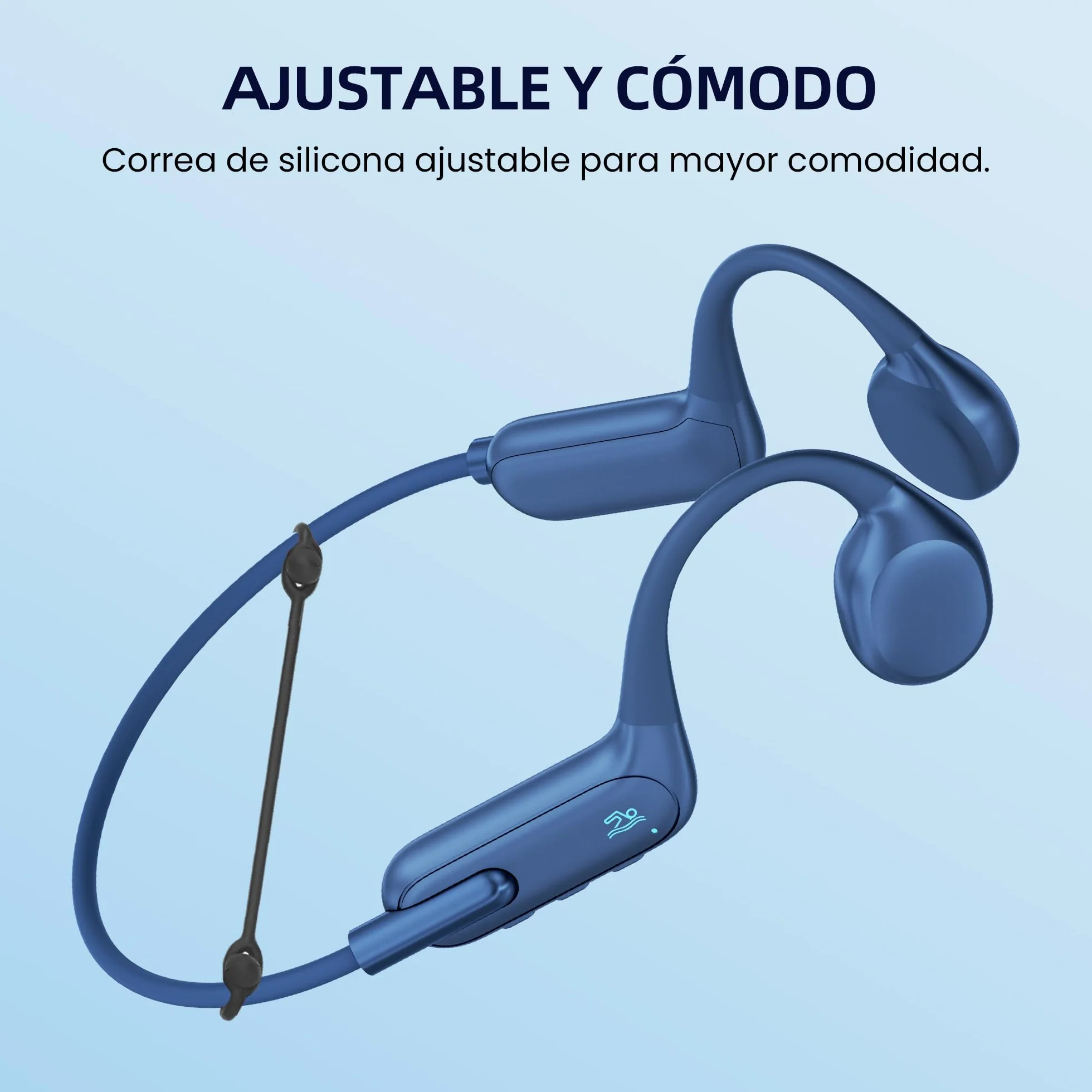 HIFI WALKER Auriculares Conducción Ósea MP3 32GB IPX8 Bluetooth 5.3 Deportivos Natación