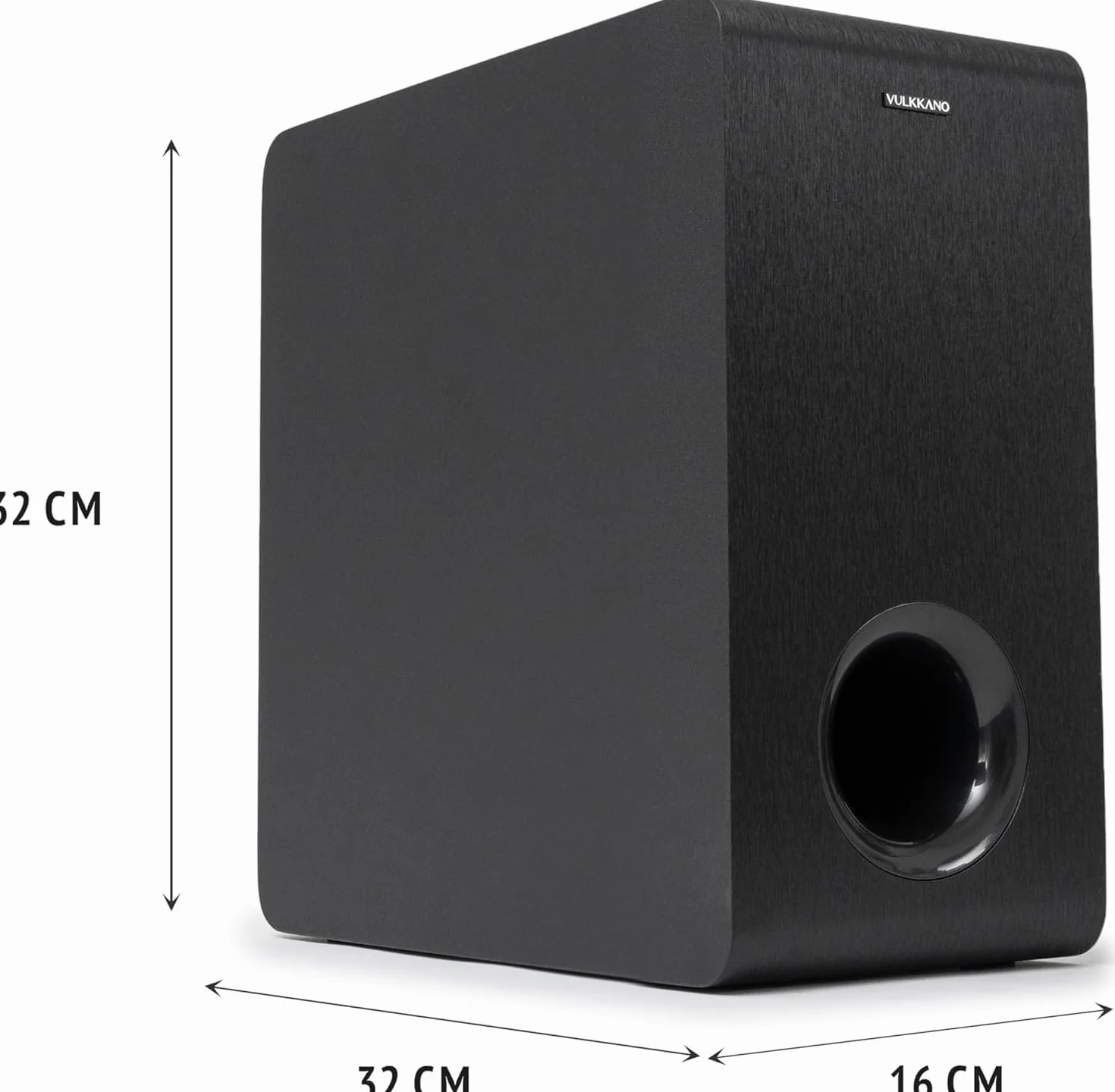 VULKKANO SUB6 MKII Subwoofer Activo 6 Pulgadas 50Hz-200Hz Cine en Casa Música Videojuegos