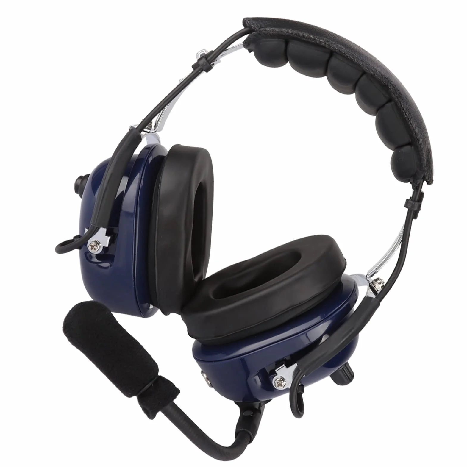 Auriculares de aviación general, auriculares piloto de doble enchufe, auriculares de reducción de ruido de 3,5 mm para pilotos