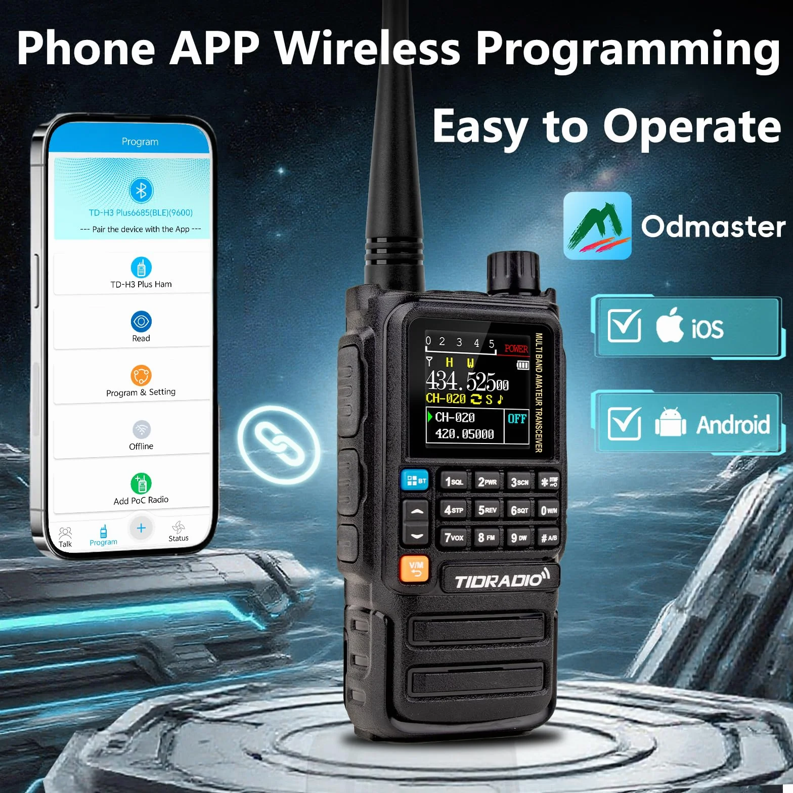 TIDRADIO TD-H3 Plus walkie Talkie Largo Alcance-1 Paquete