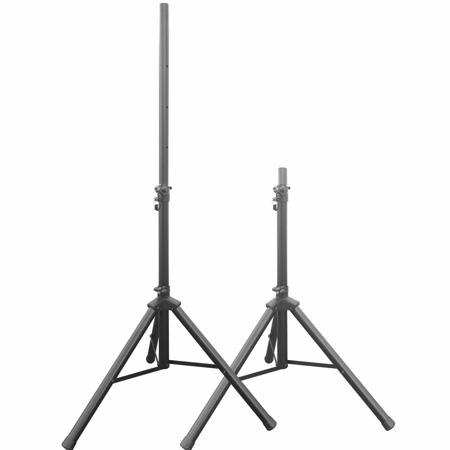 Drall 2 Pieza trípode del Soporte para Altavoces de Audio para PA, Disco, Evento en Vivo, Sala de ensayo, Sistema Vocal, Escenario, Regulable en Altura de 100 a 180 cm, hasta 60 kg DJ Modelo: BS3x2