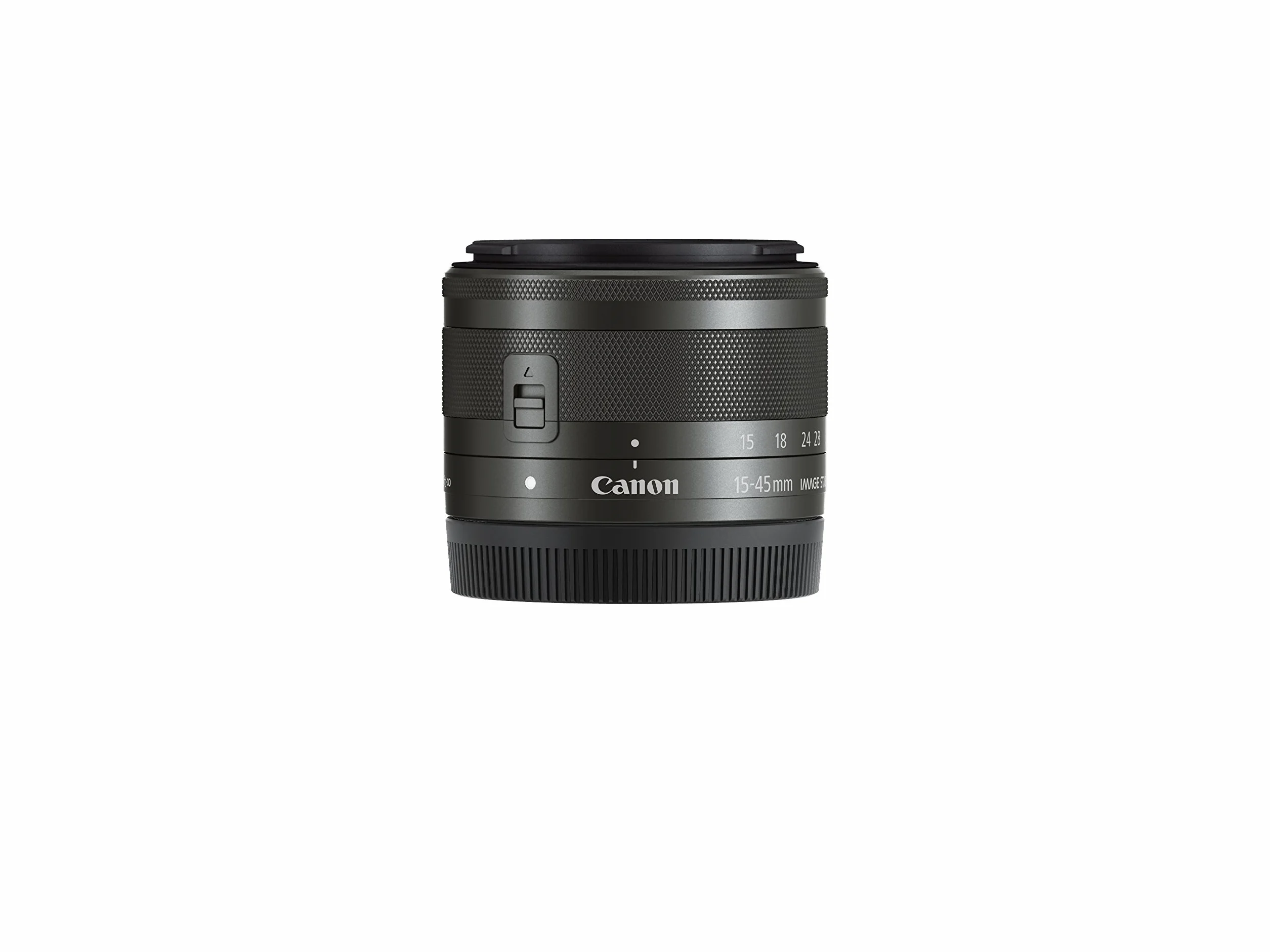 Canon EF-M 15-45 mm IS STM Objetivo Zoom Gran Angular para EOS M, f/3.5-6.3, Negro