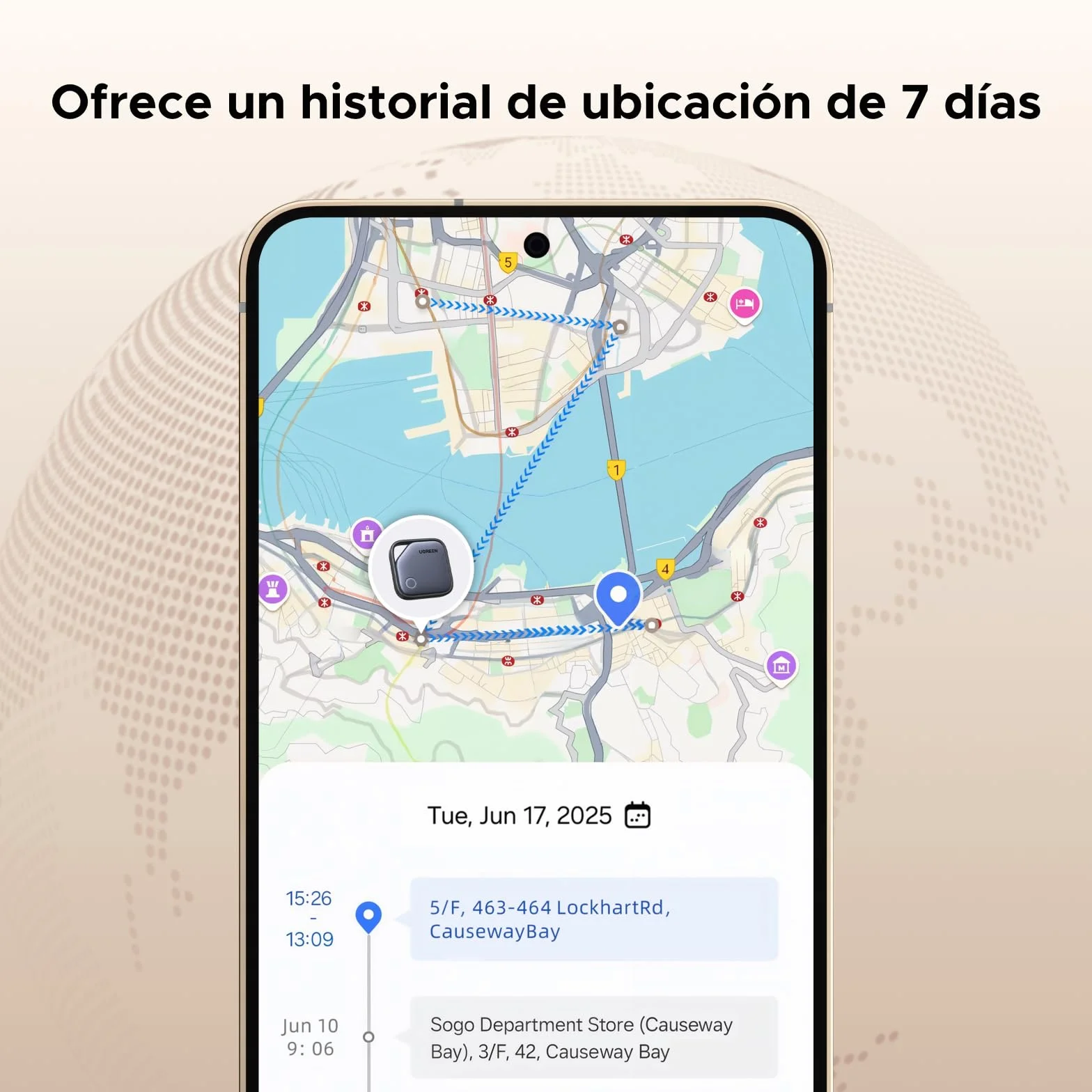 UGREEN FineTrack S Smart Finder Tag Sólo Samsung Localizador Bluetooth con Batería de 18 Meses de Duración Rastreador Compatible con SmartThings para Carteras Llaves Equipaje y Bolsos(2 Piezas)
