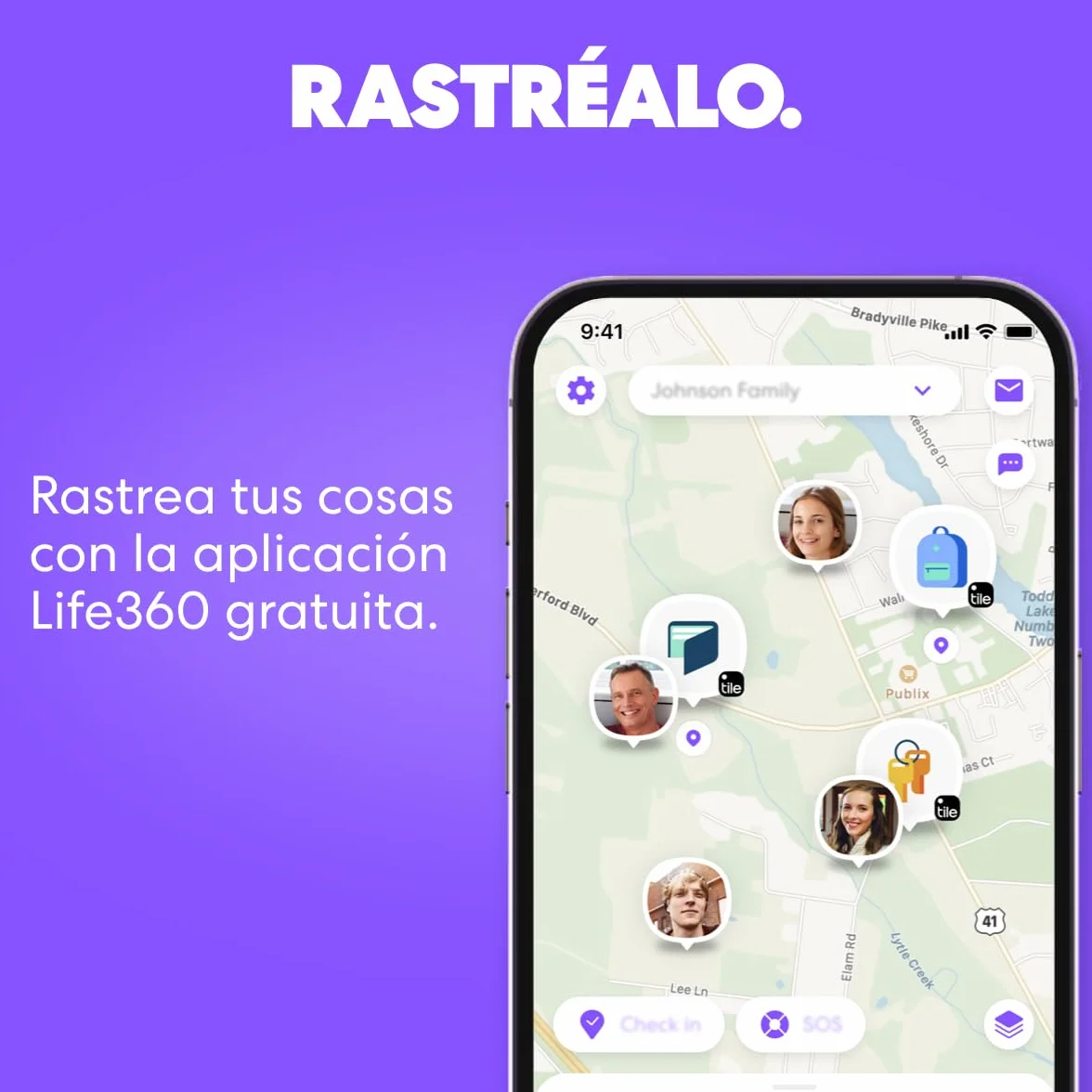 Tile by Life360 Pro - Localizador Bluetooth Potente, localizador de Llaves y localizador de Objetos para Llaves, Bolsos y Mucho más. Compatible con iOS y Android. Paquete de 1 (Negro)