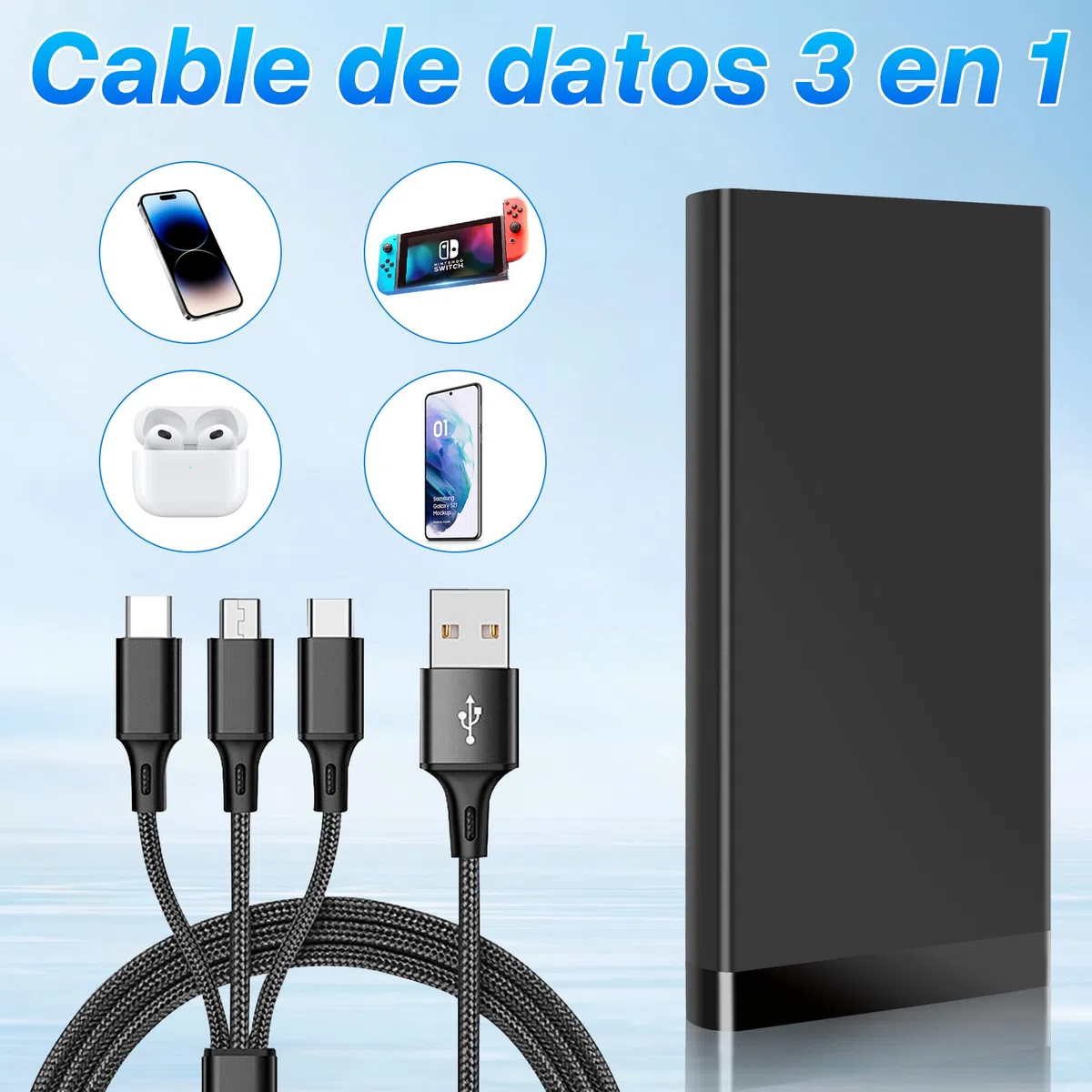 Power Bank Spy CAM 10000mAh, Mini Cámara Oculta Espía HD 1080P, Portátil Cámara Espía sin WiFi, Micro Camara Oculta con Visión Nocturna para Uso Interior y Exterior, Casa, Viajes, etc.