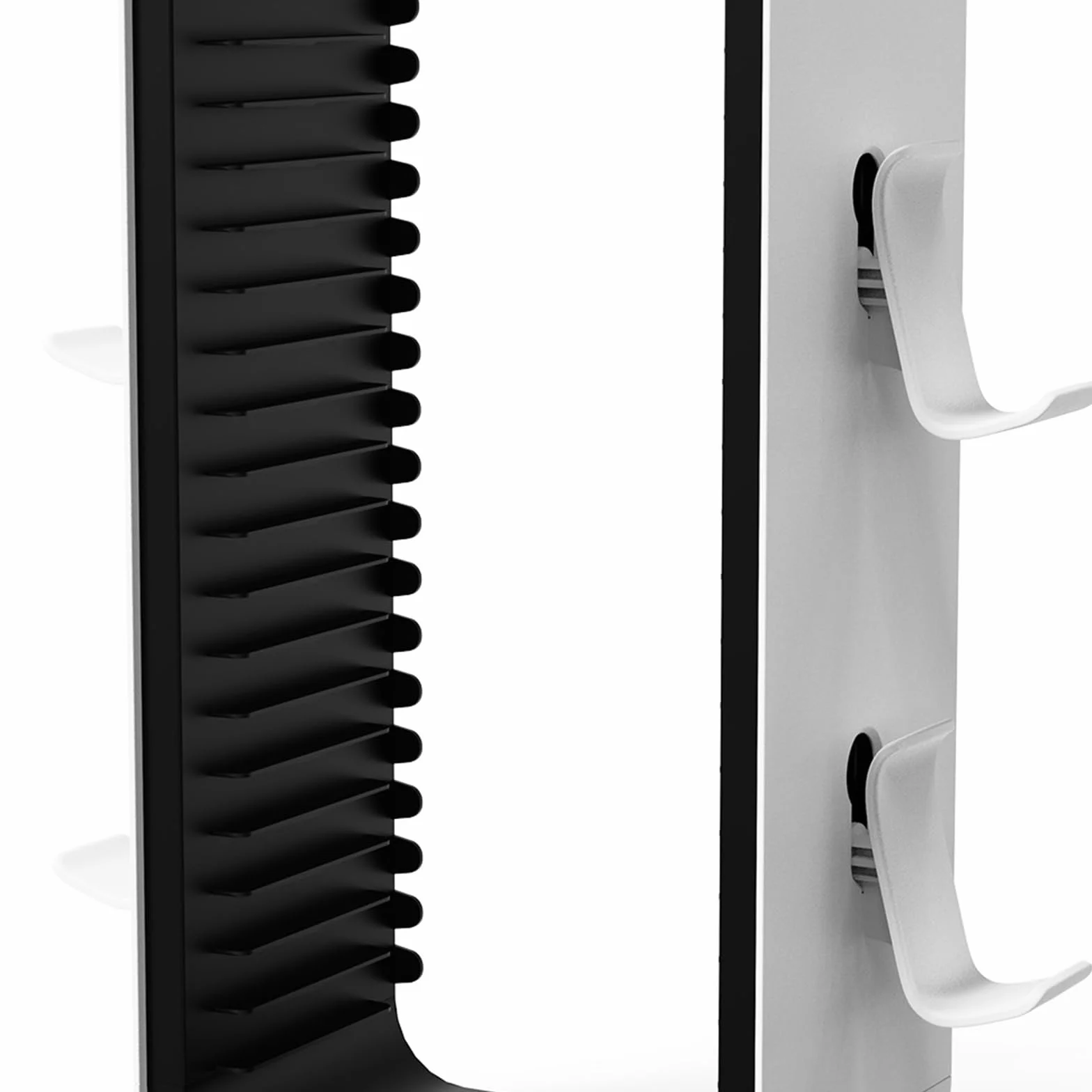 Soporte de almacenamiento para PS5 /PS4/Xbox/Nintendo Torre de almacenamiento vertical Soporte de juegos Almacena hasta 18 juegos Disco 4 Switch Controller