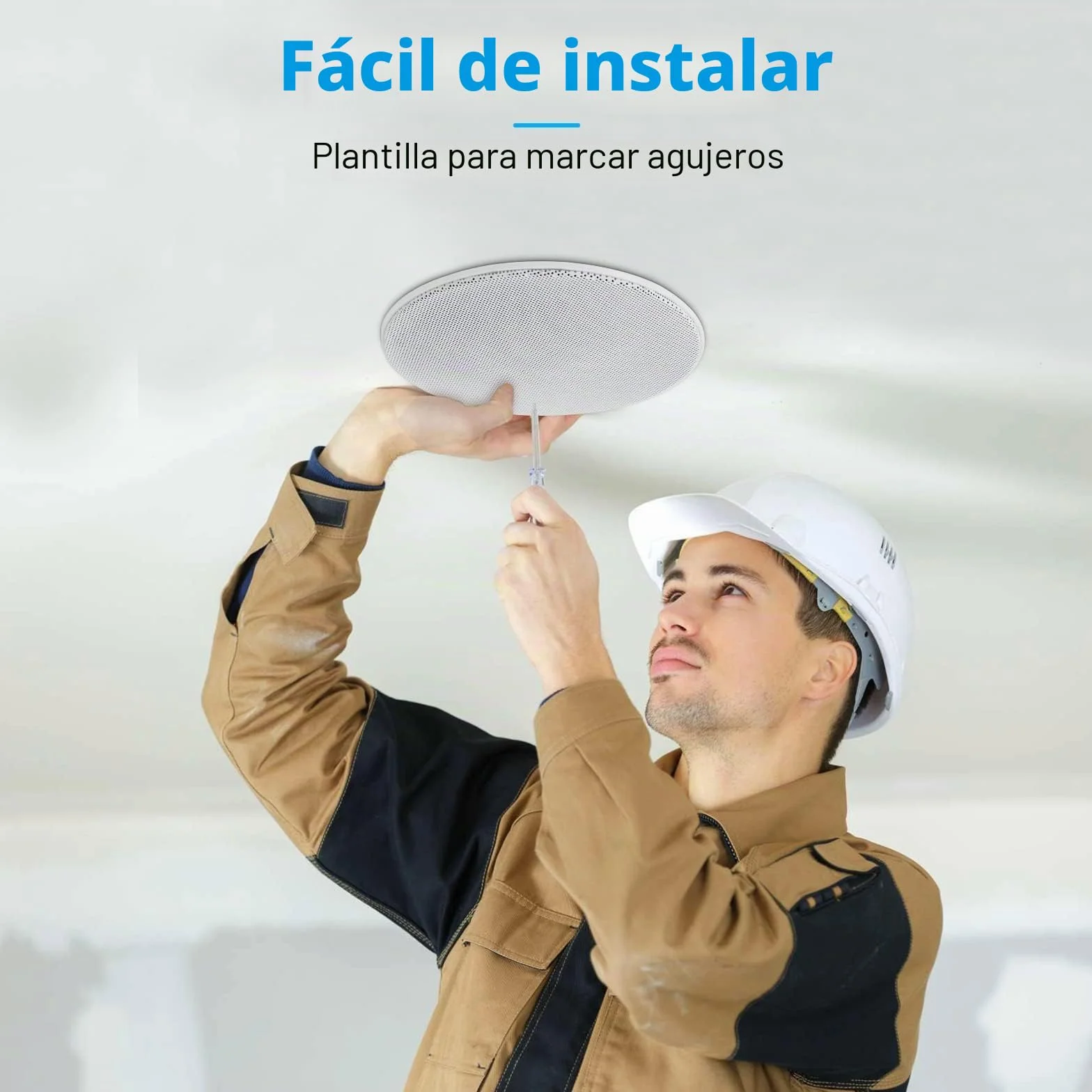 Herdio 4 pulgadas 160W Altavoz Bluetooth para Baño Cocina Sala Estar Oficina 2 Pares