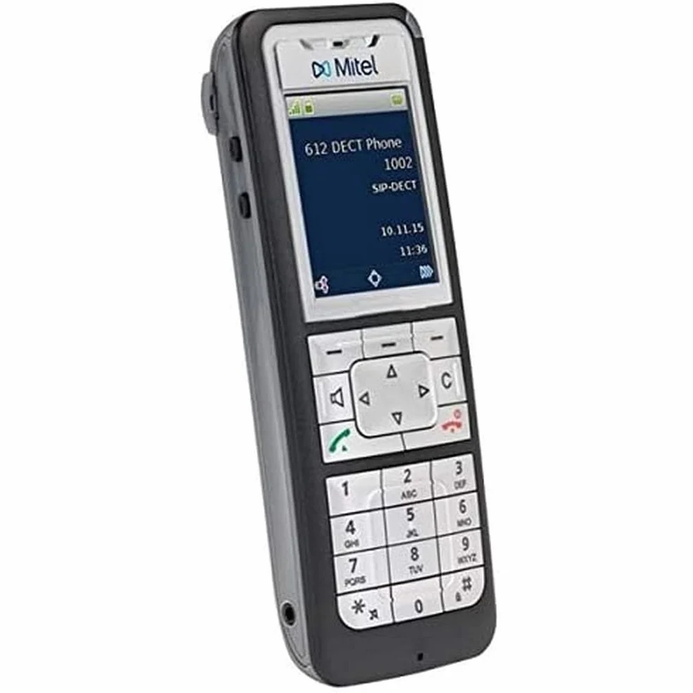 Mitel 612d Telefon DECT Bezprzewodowy 200 Wpisów Czarny Srebrny