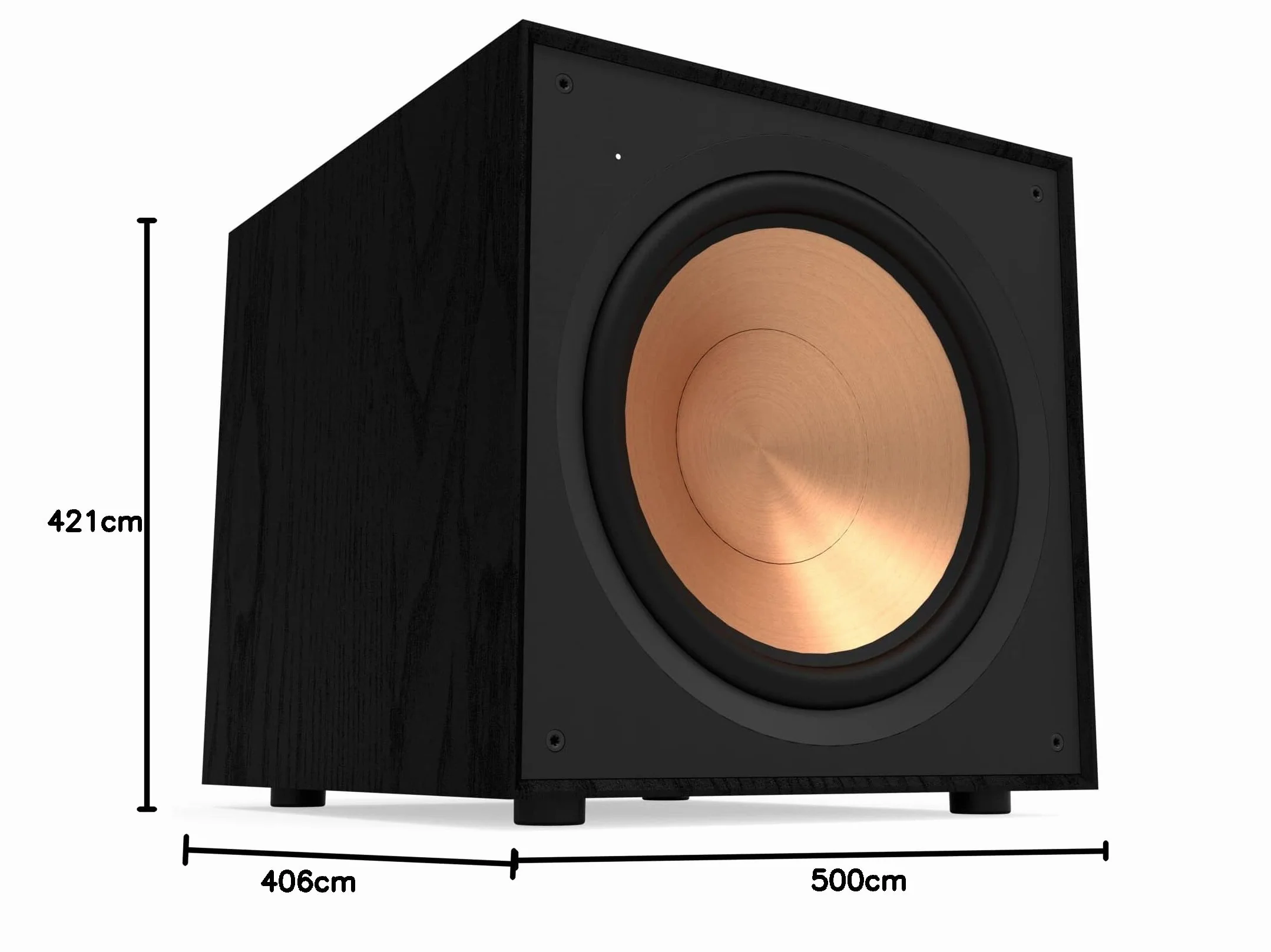 Klipsch R-121SW Black - Subwoofer activo de 12 pulgadas en color negro amplificador digital 200W/400W