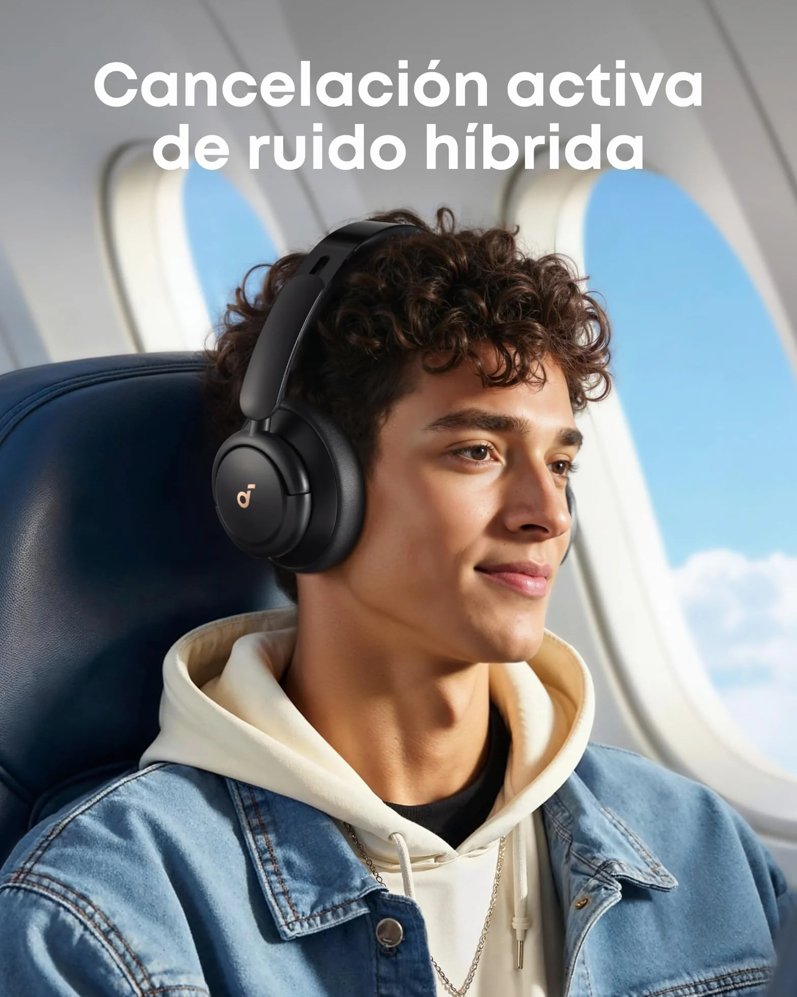 Soundcore Anker Q30 Cascos Inalámbricos Bluetooth Cancelación de Ruido Activa Híbrida Sonido Hi-Res 50H Reproducción