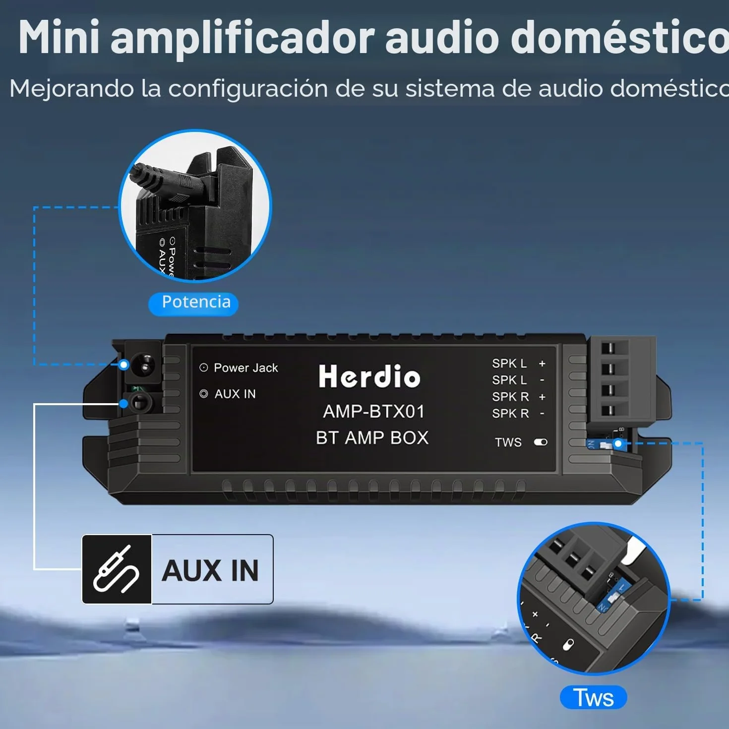 Herdio 4" Techo Altavoz Montado en la Pared Bluetooth Impermeable para Baño Cocina