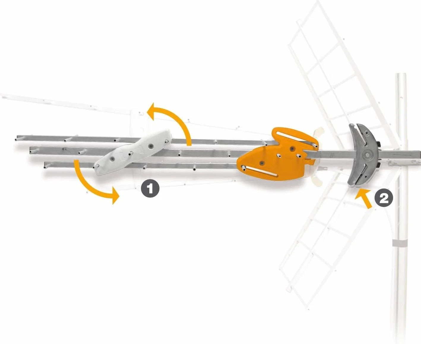 TELEVES Antena DAT BOSS UHF con 45 dB de ganancia