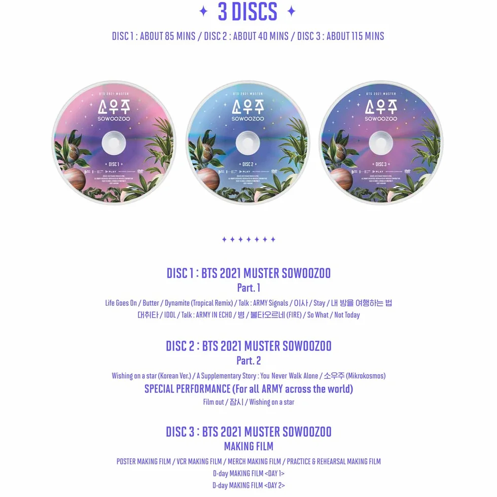 [ WEVERSE ] BTS 2021 MUSTER SOWOOZOO DVD