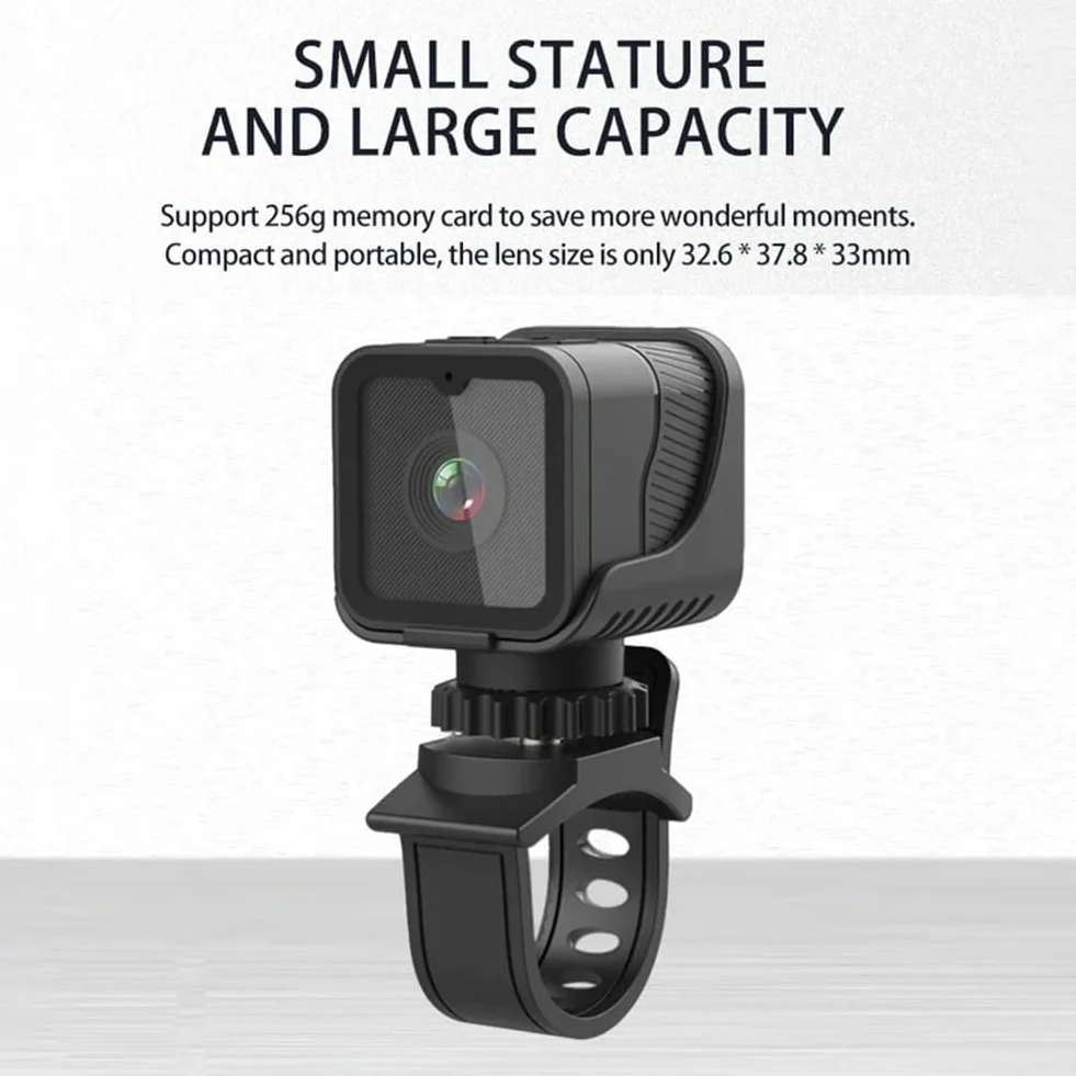 CáMara Deportiva WiFi HD 1080P con Punto de Acceso Mini CáMara PortáTil Impermeable Motocicleta Bicicleta Grabadora de ConduccióN Movimiento DV