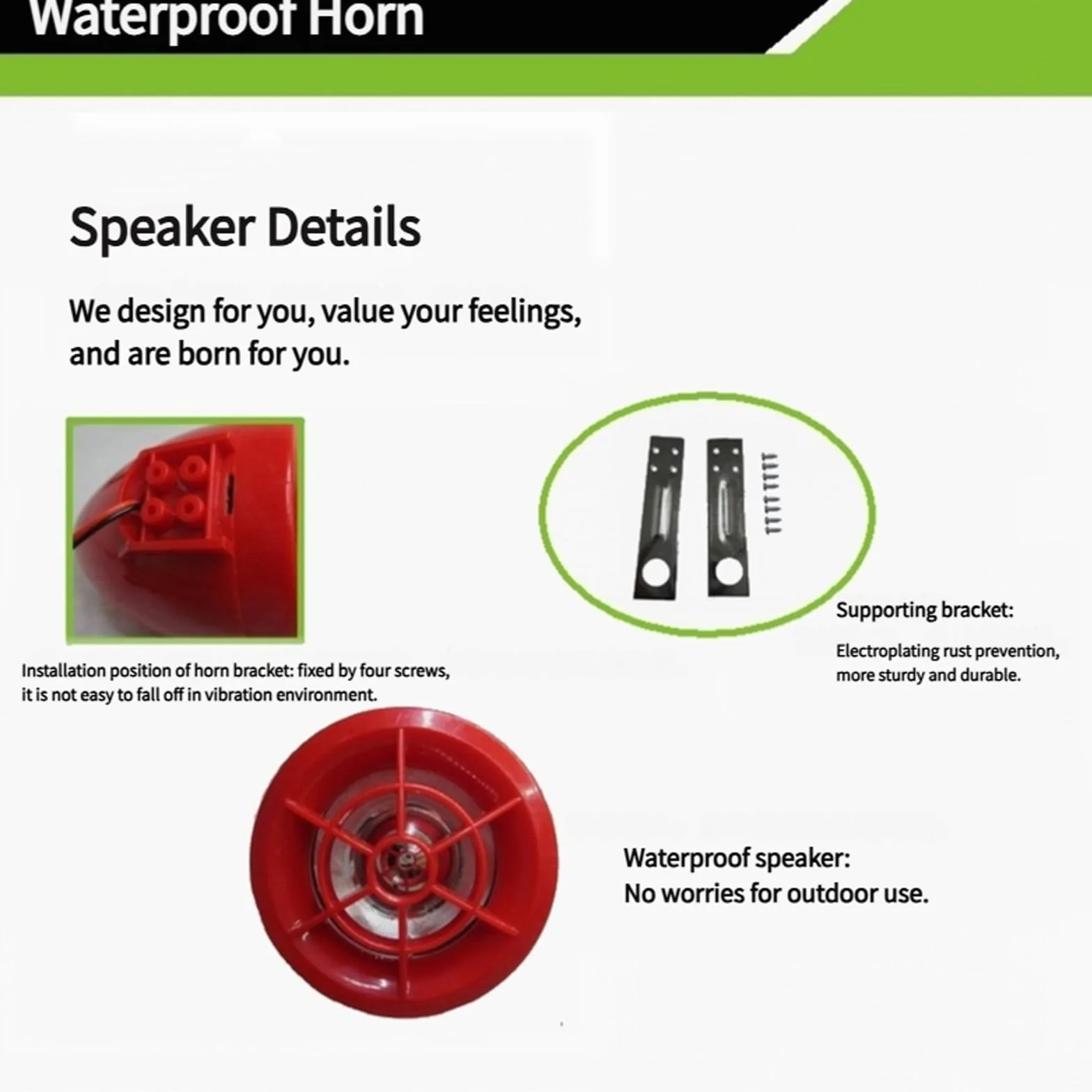 Reproductor MP3 Impermeable para Motocicleta con Altavoces Estéreo Radio FM Bluetooth USB, Negro