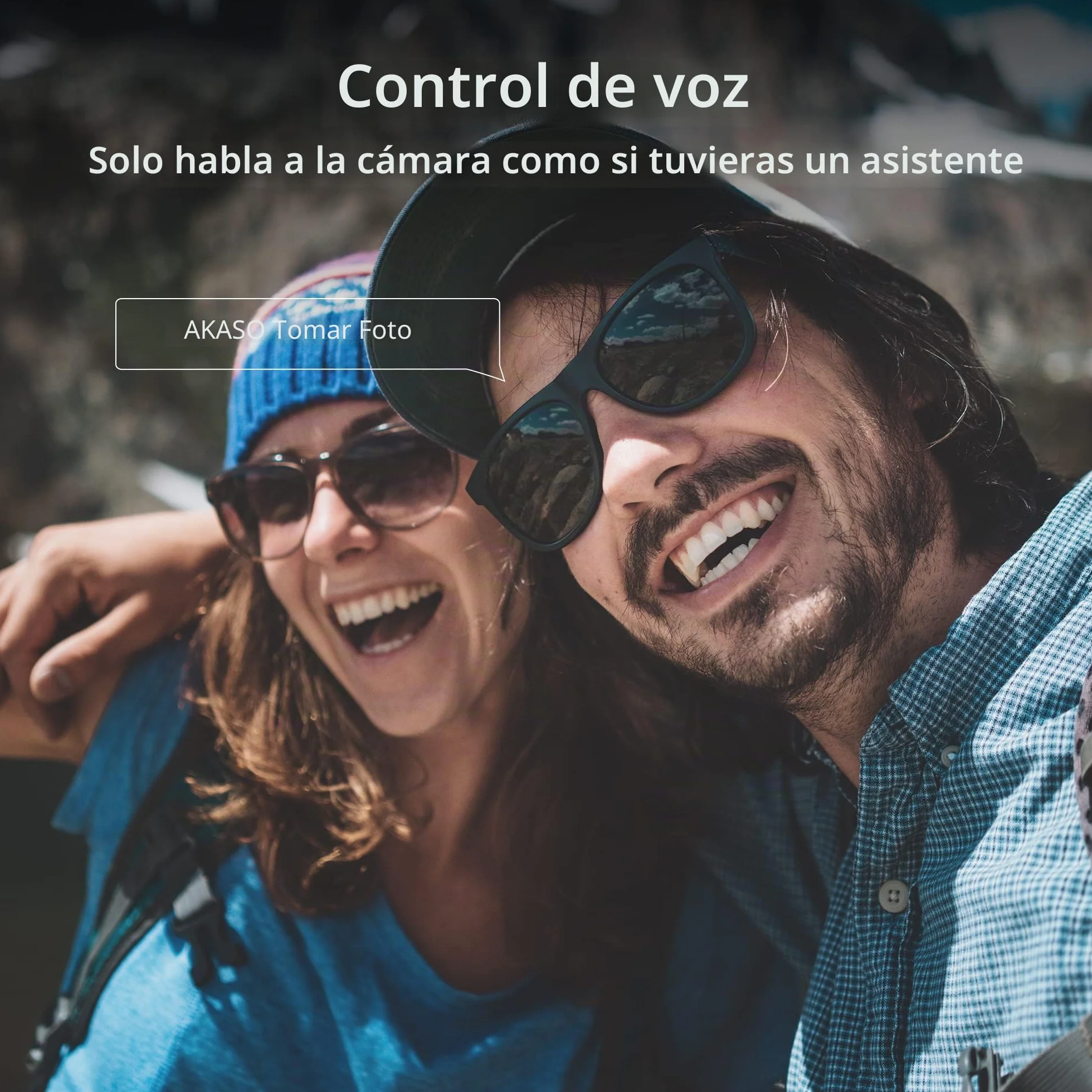 AKASO Brave 7 Cámara Deportiva 4K con Tarjeta de Memoria microSDXC de 128GB Cámara de Acción 20MP WiFi Camara Acuatica Sumergible Doble Pantalla EIS Control Remoto Control de Voz 2x1350mAh Baterías