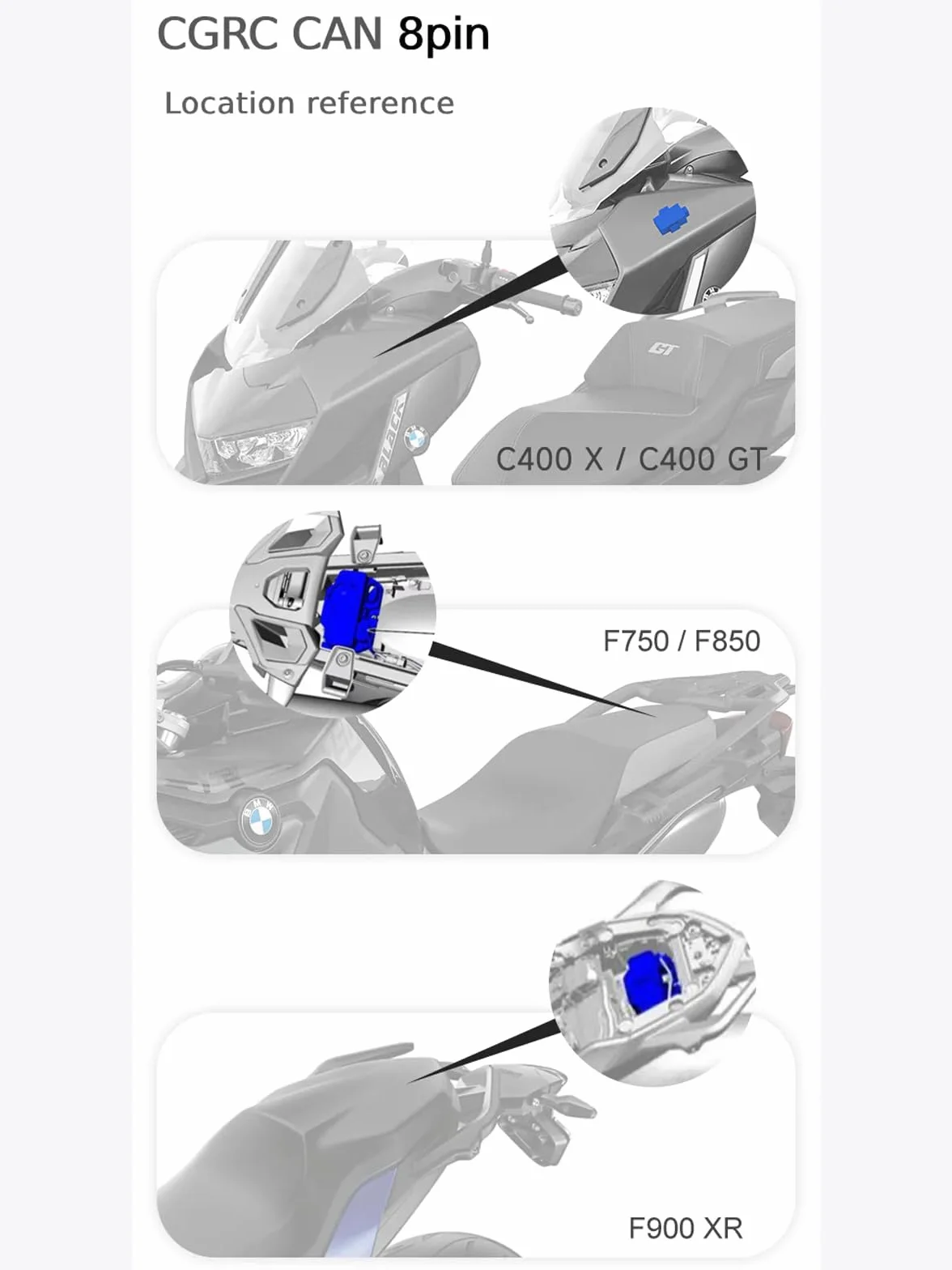 Mando a distancia CAN de 8 pines para CHIGEE AIO-5 Series