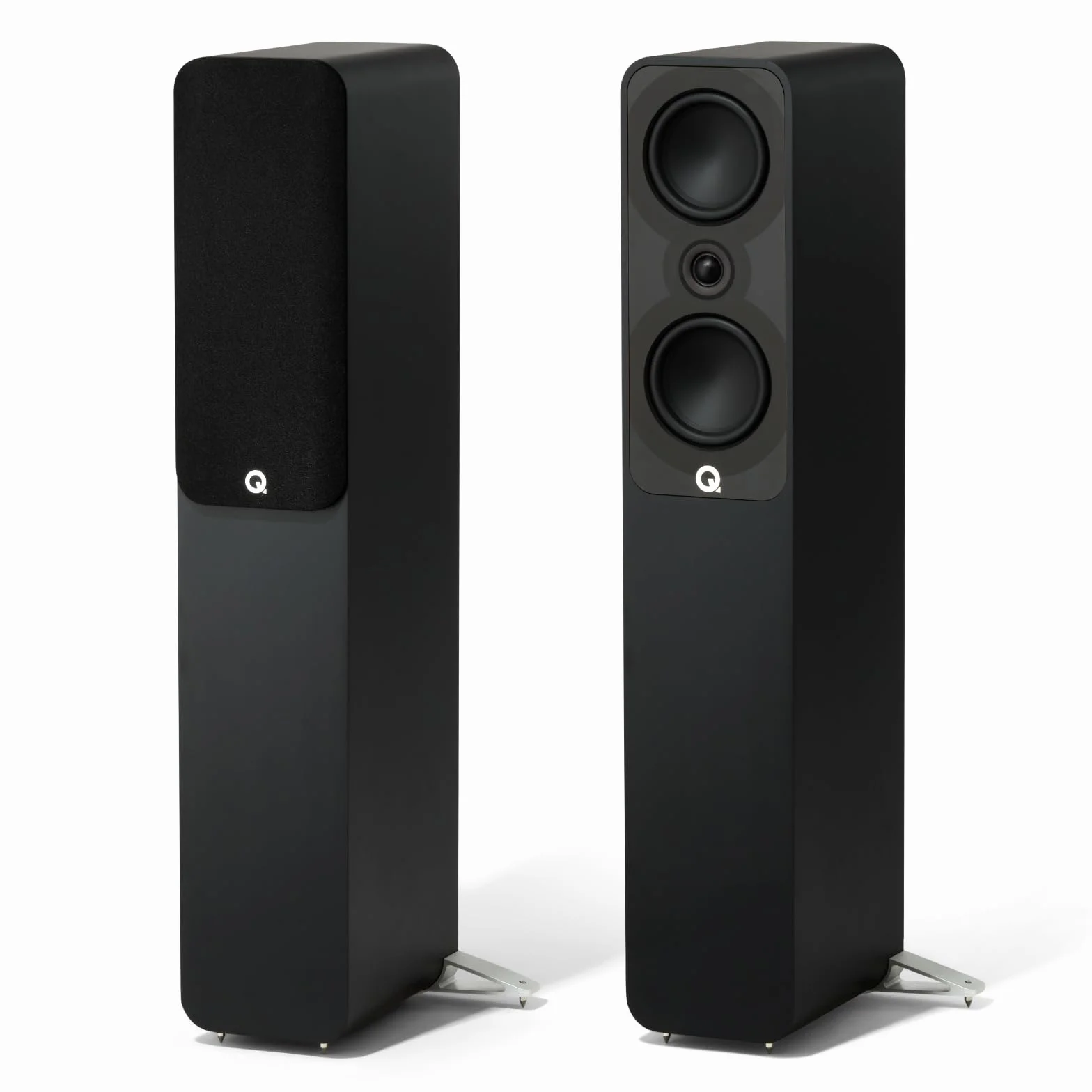 Q Acoustics 5040 - Pareja de Altavoces de Suelo (Negro Satinado)