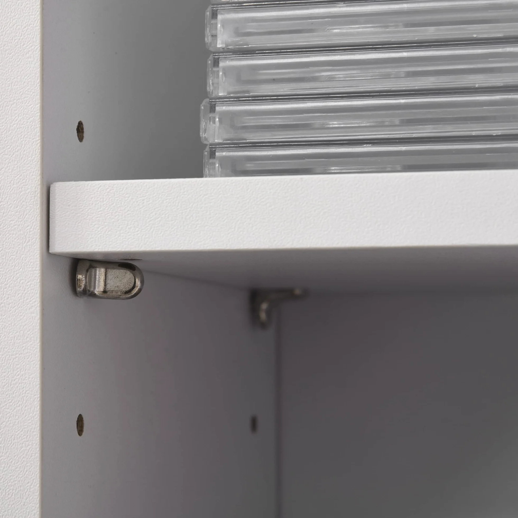 HOMCOM Set de 2 Estanterías para CDs y DVDs, Soportes para CD Estrechos con 12 Compartimentos, Estantes Ajustables, Estanterías para Salón, Oficina, 21x22,5x88,5 cm, Blanco